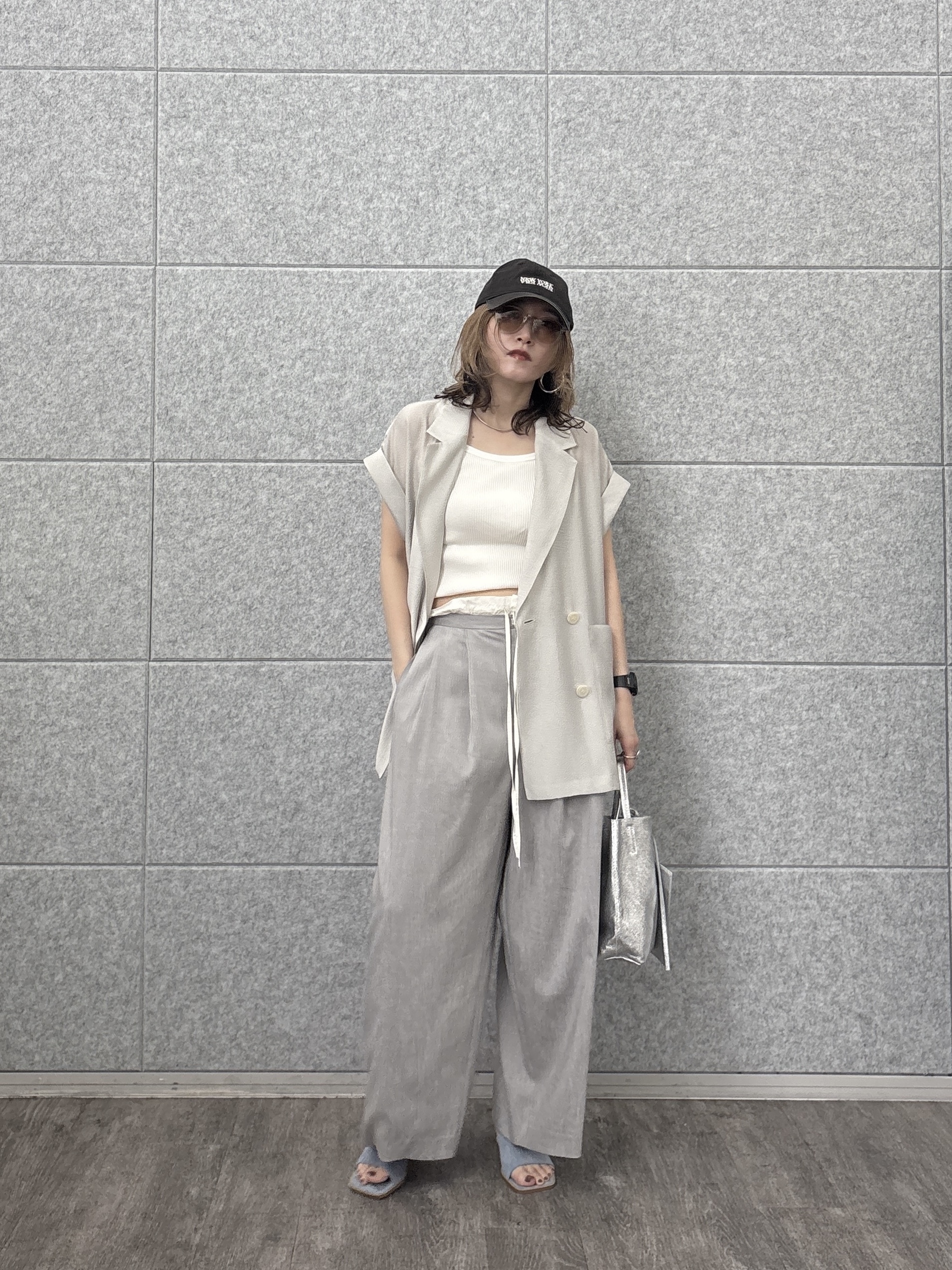 kotakiさんの「INDIVI｜ワッシャーシアーダブルジャケット」を使ったコーディネート