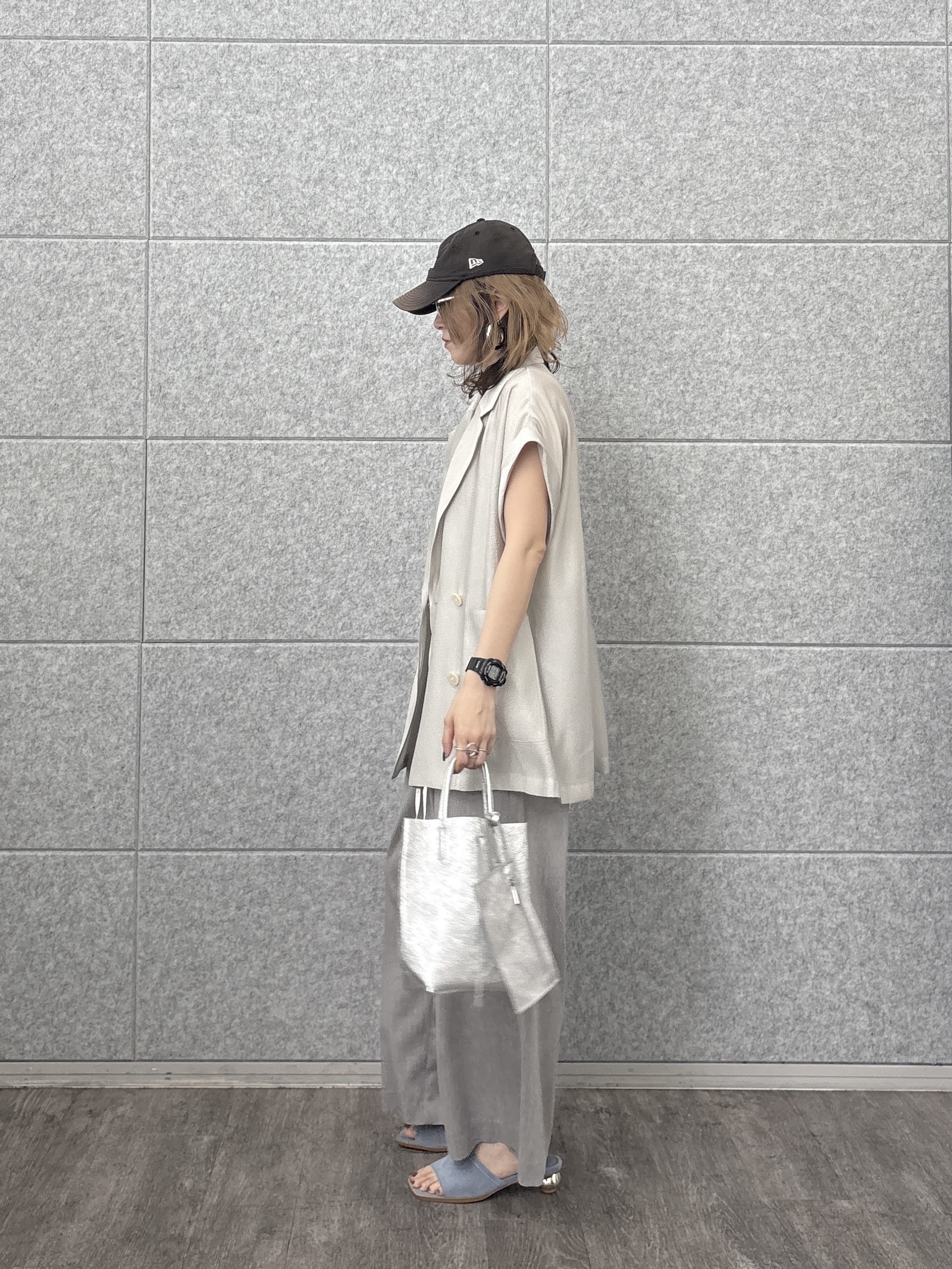 kotakiさんの「INDIVI｜ワッシャーシアーダブルジャケット」を使ったコーディネート