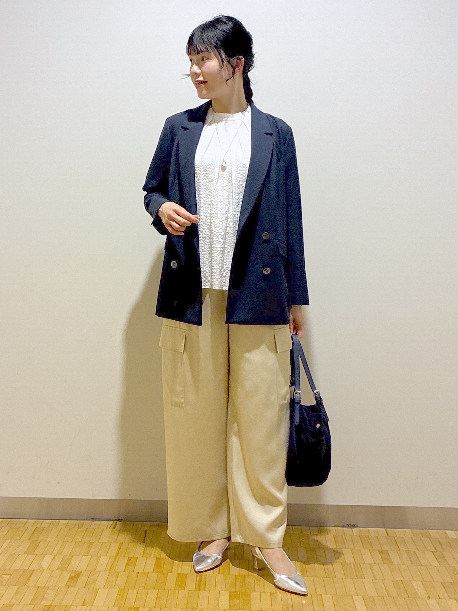  beni_gingerさんの「Reflect｜コットンリネンテーラードジャケット」を使ったコーディネート