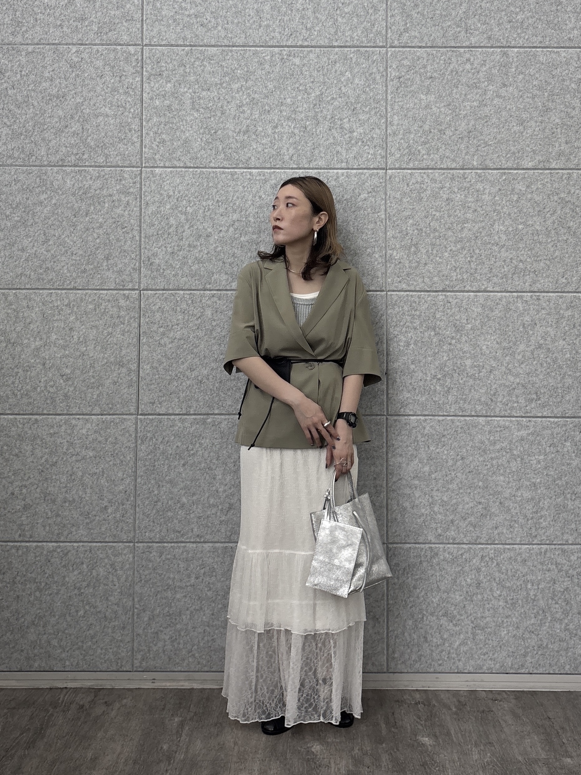 kotakiさんの「INDIVI｜Comfy SET UP｜ハーフスリーブジャケット【セットアップ対応／通勤／接触冷感／UVカット】」を使ったコーディネート