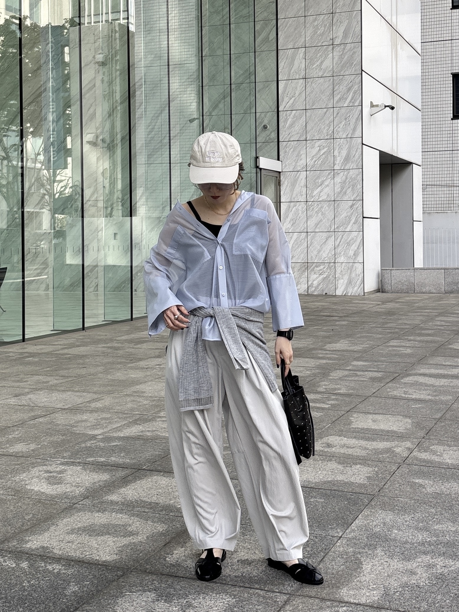 kotakiさんの「INDIVI｜【接触冷感】シアーコクーンブラウス」を使ったコーディネート