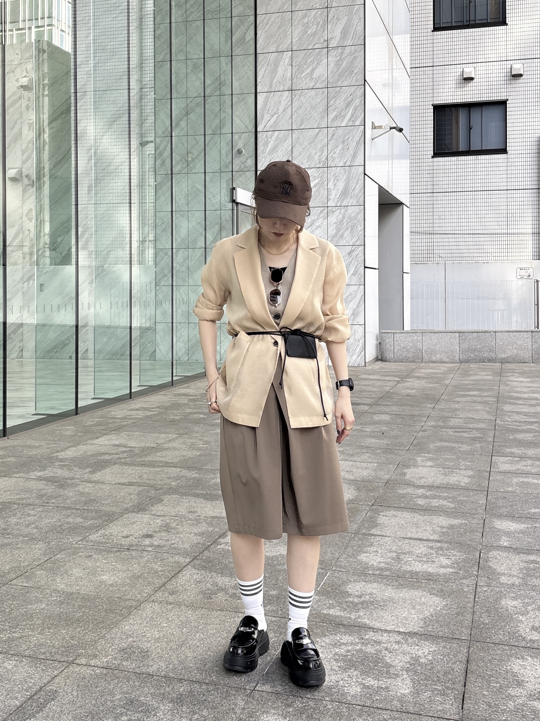 kotakiさんの「INDIVI｜シアーシャツジャケット【接触冷感】」を使ったコーディネート