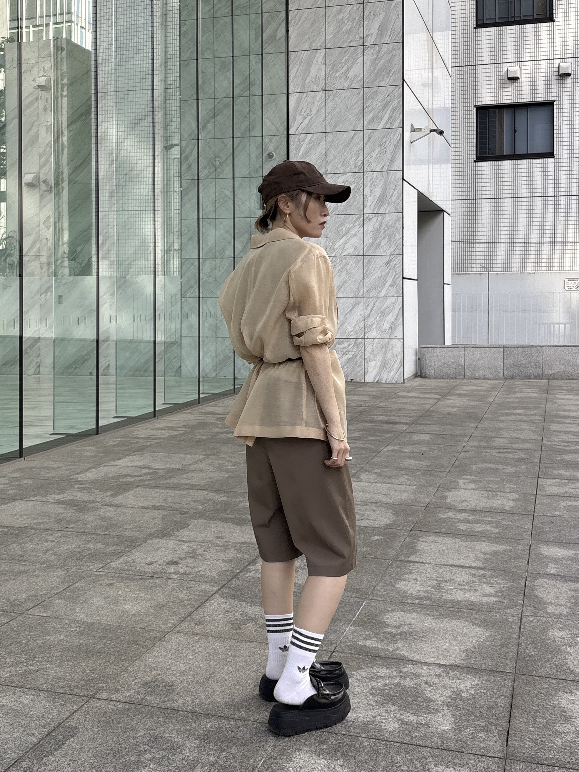 kotakiさんの「INDIVI｜シアーシャツジャケット【接触冷感】」を使ったコーディネート