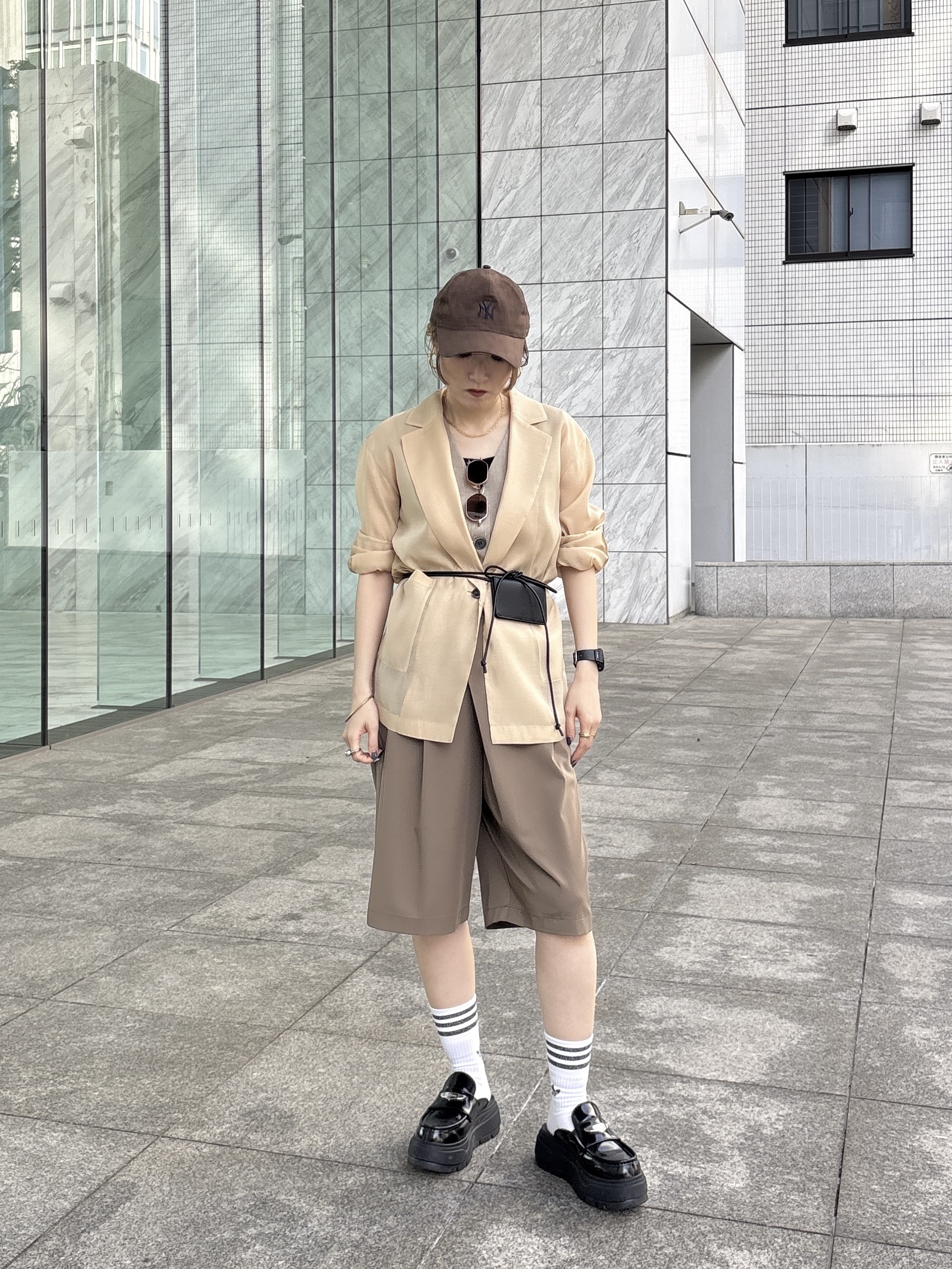 kotakiさんの「INDIVI｜シアーシャツジャケット【接触冷感】」を使ったコーディネート