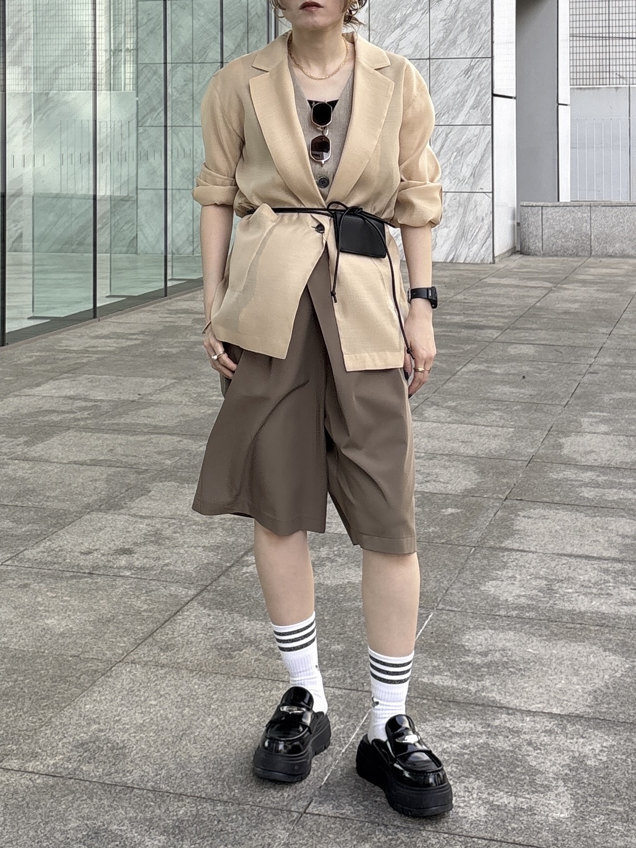 kotakiさんの「INDIVI｜シアーシャツジャケット【接触冷感】」を使ったコーディネート