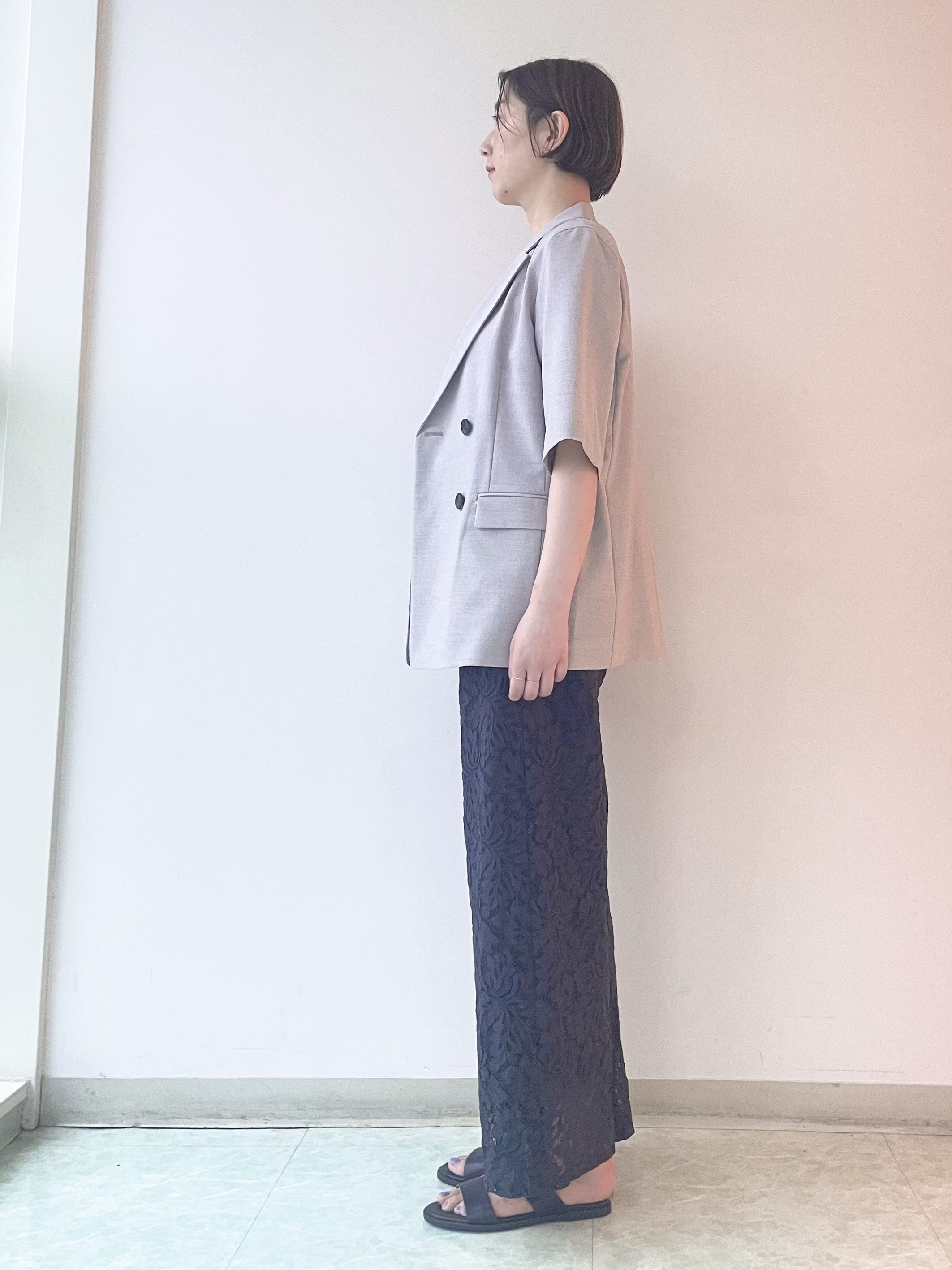 aliceさんの「UNTITLED｜【11色展開/体型カバー】前後2WAYフレンチスリーブニット」を使ったコーディネート