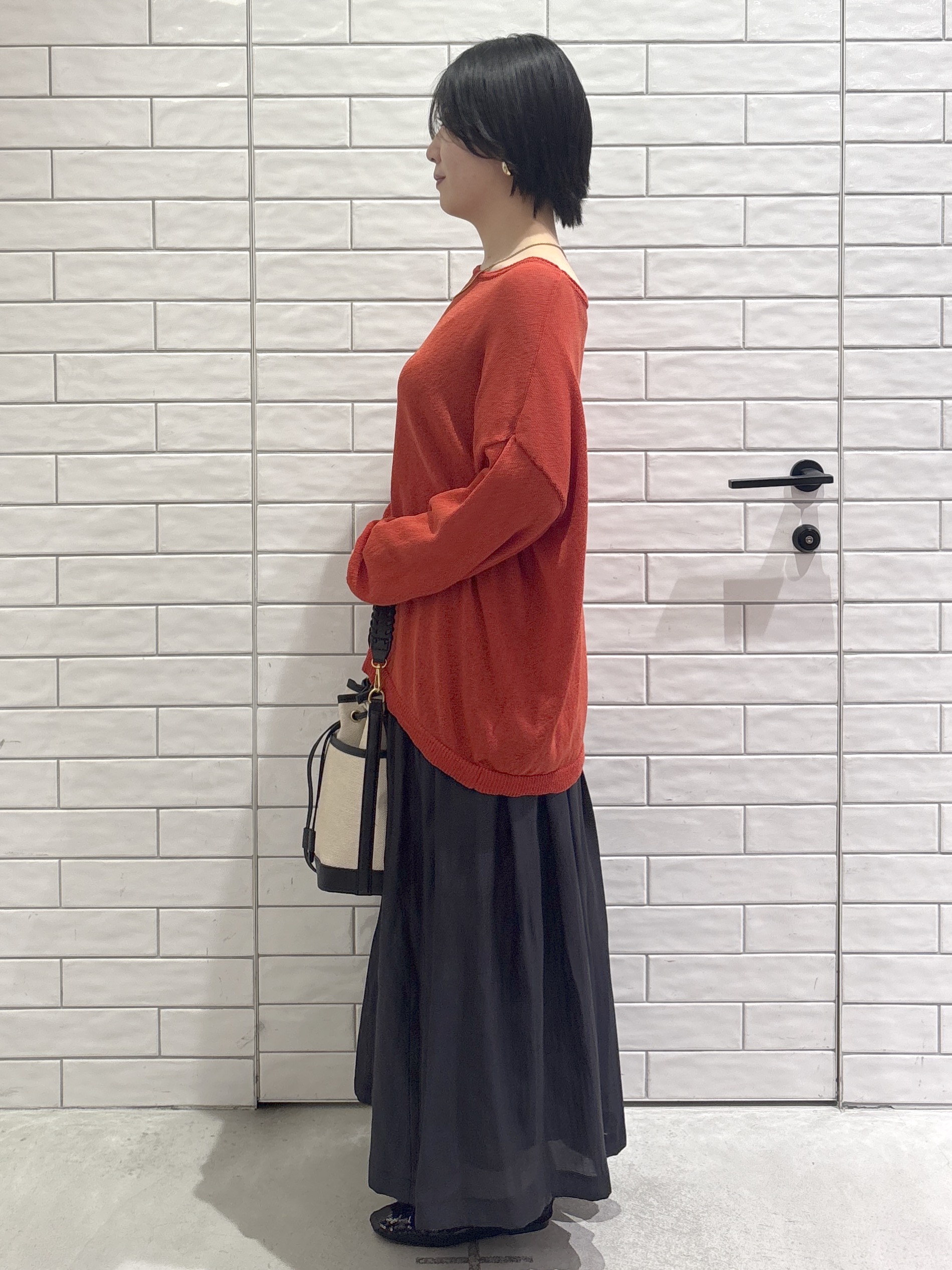 ayumiさんの「OPAQUE.CLIP｜麻混リラクシーニット【洗濯機OK】」を使ったコーディネート