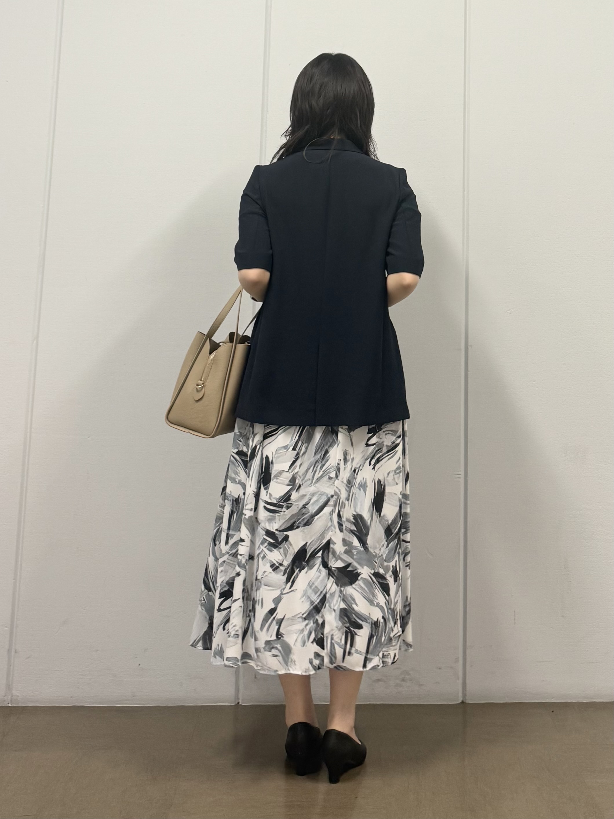 mizukiさんの「INDIVI｜【着る日傘】ハーフスリーブダブルジャケット」を使ったコーディネート