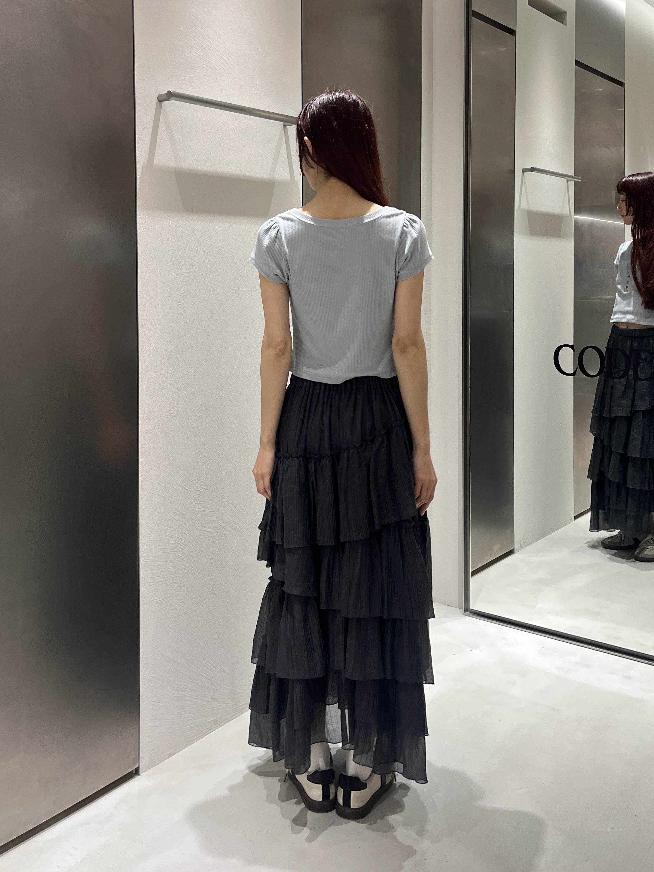 Rielさんの「CODE A｜M everyday rib button tee」を使ったコーディネート