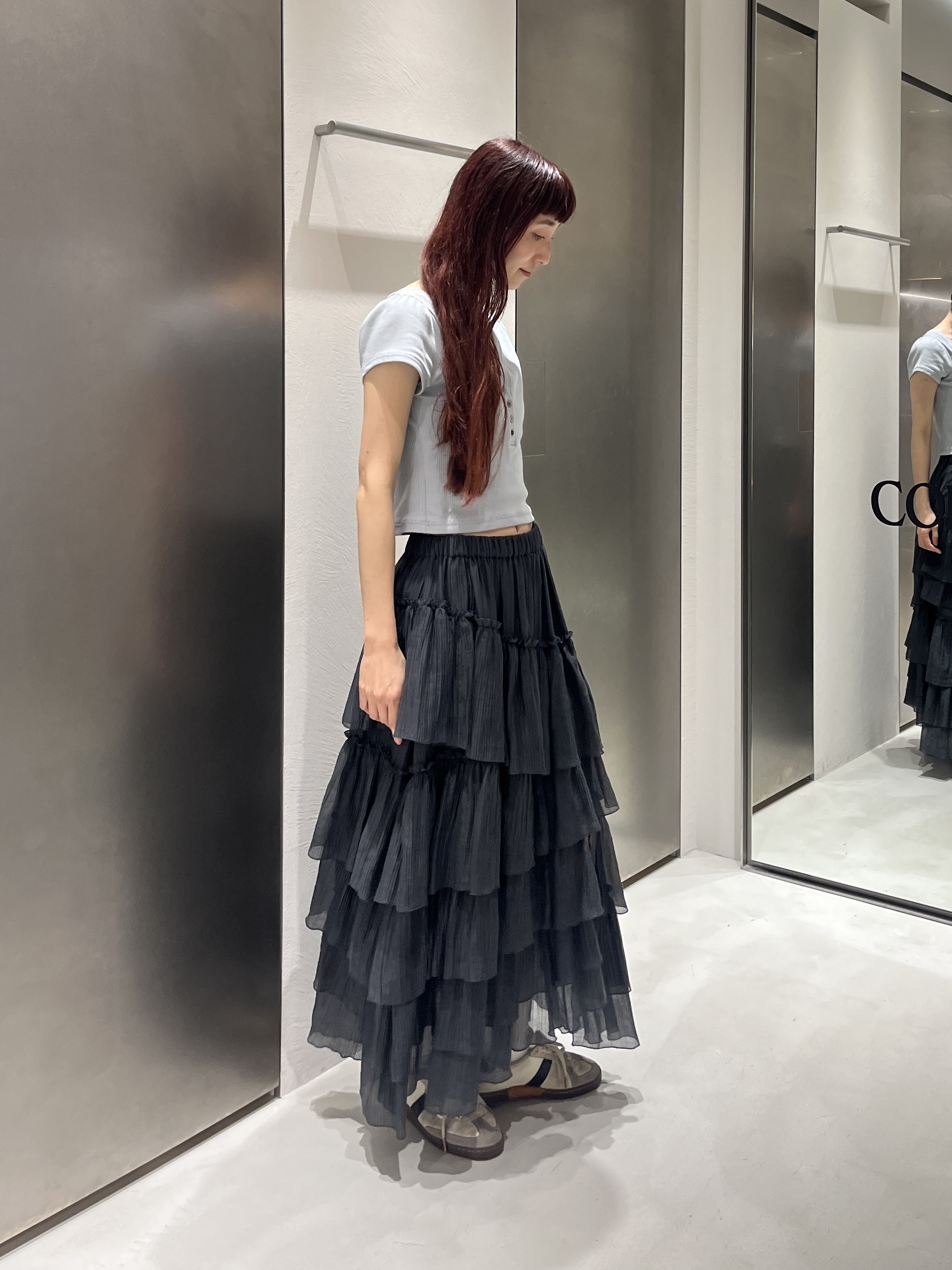 Rielさんの「CODE A｜M everyday rib button tee」を使ったコーディネート