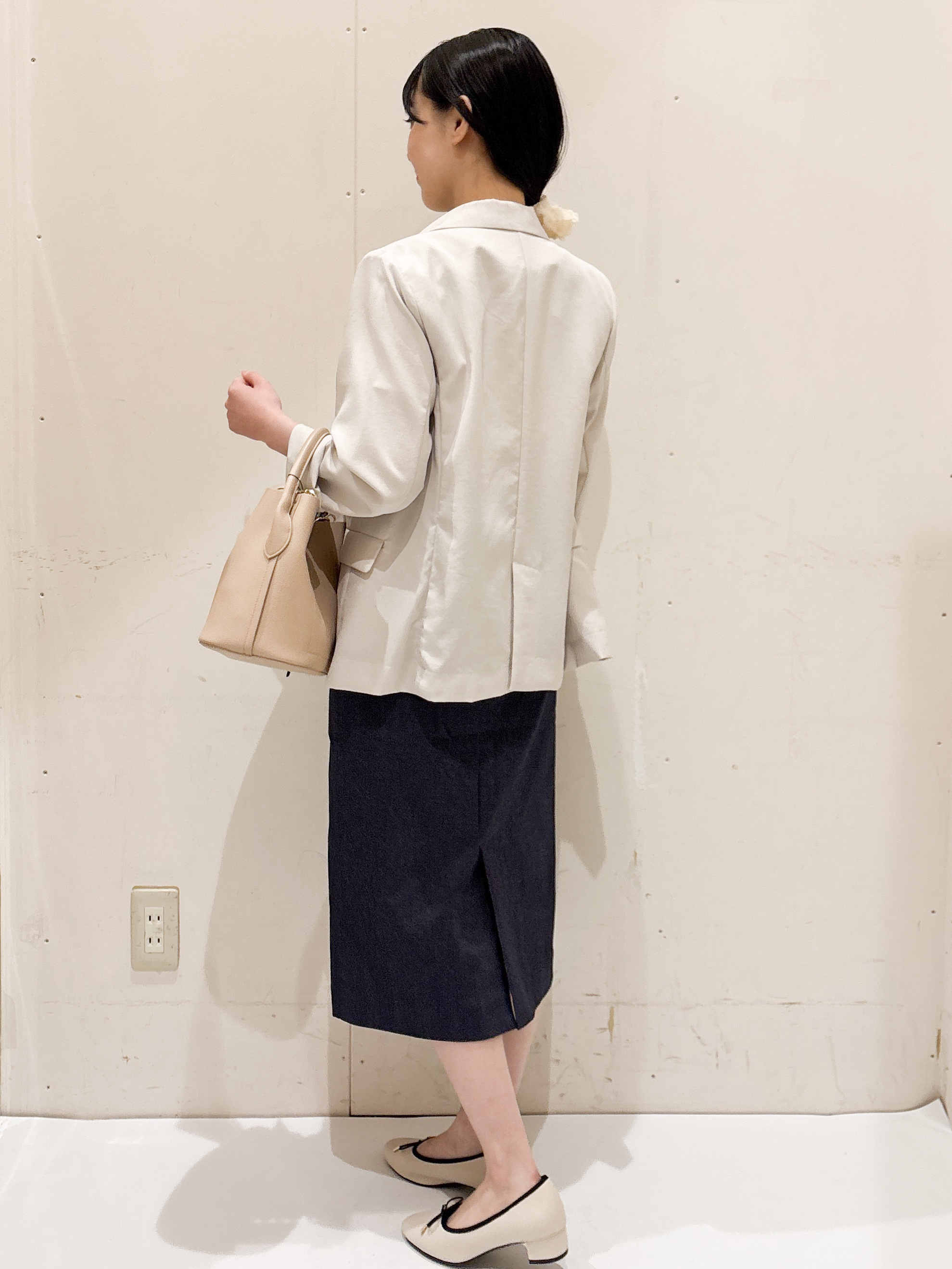 Hinaさんの「OPAQUE.CLIP｜《再入荷》ダブルブレストテーラードジャケット【接触冷感／吸水速乾／イージーアイロン／防シワ／洗濯機O」を使ったコーディネート