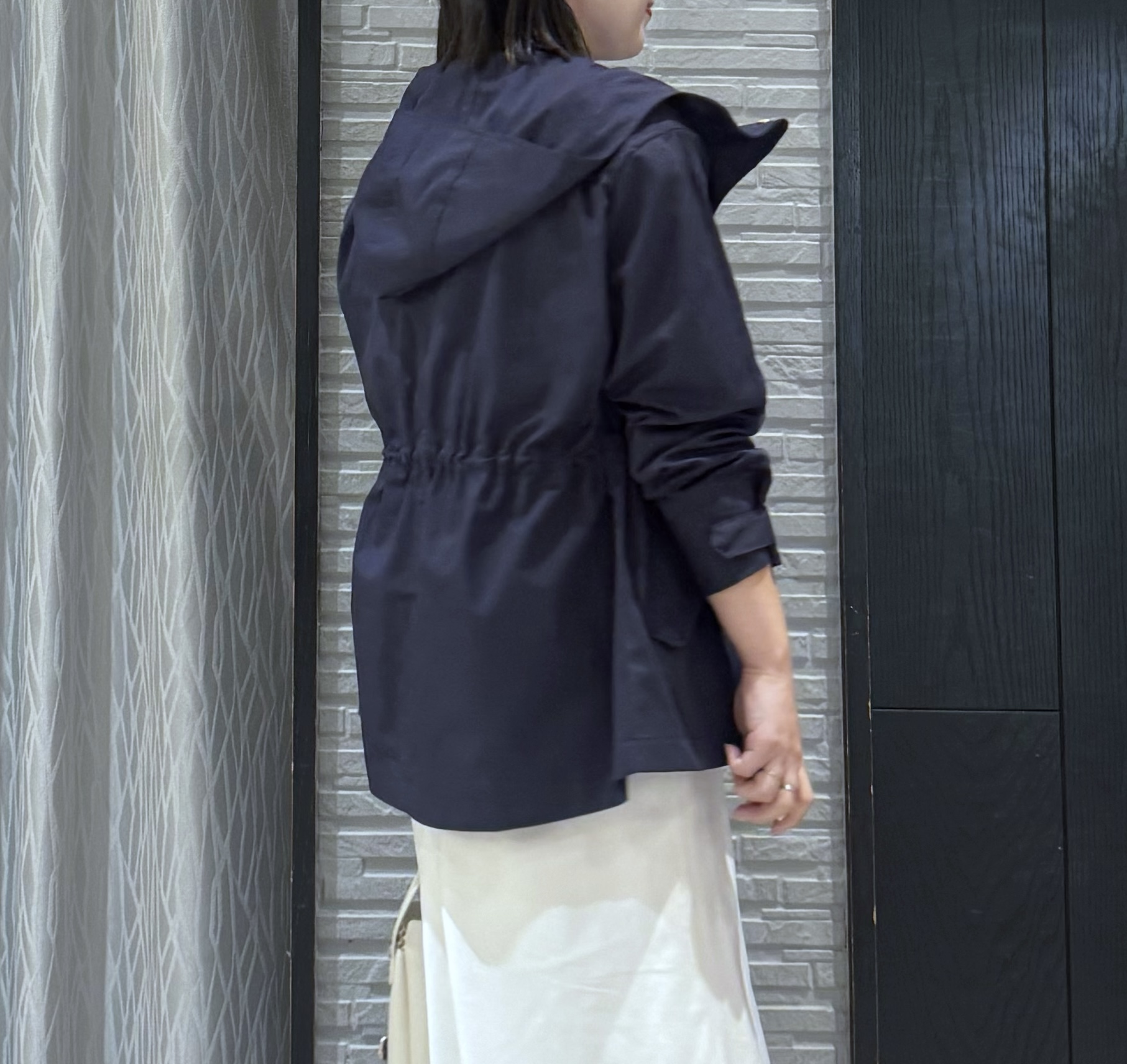 chさんの「THE SHOP TK｜【ウエスト調節可能ですっきり見え】フーデットブルゾン/洗える」を使ったコーディネート