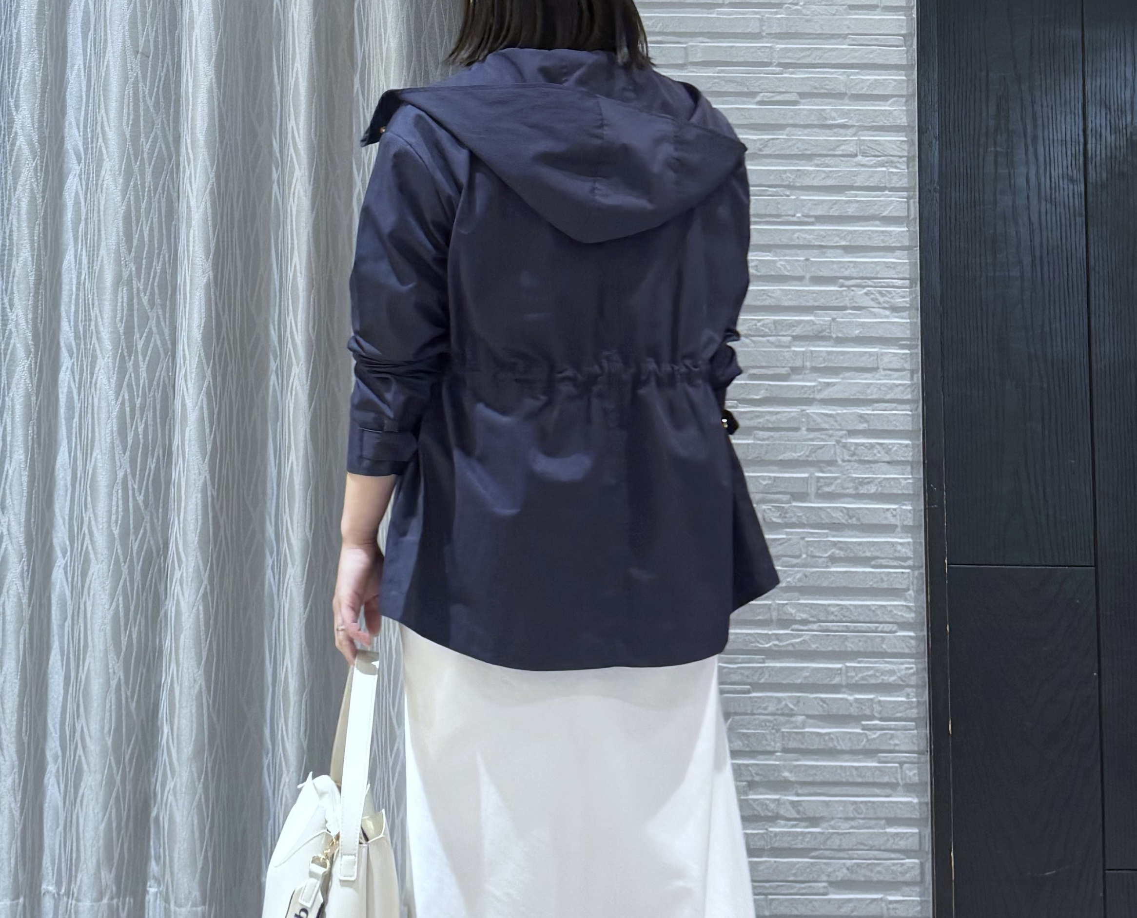 chさんの「THE SHOP TK｜【ウエスト調節可能ですっきり見え】フーデットブルゾン/洗える」を使ったコーディネート