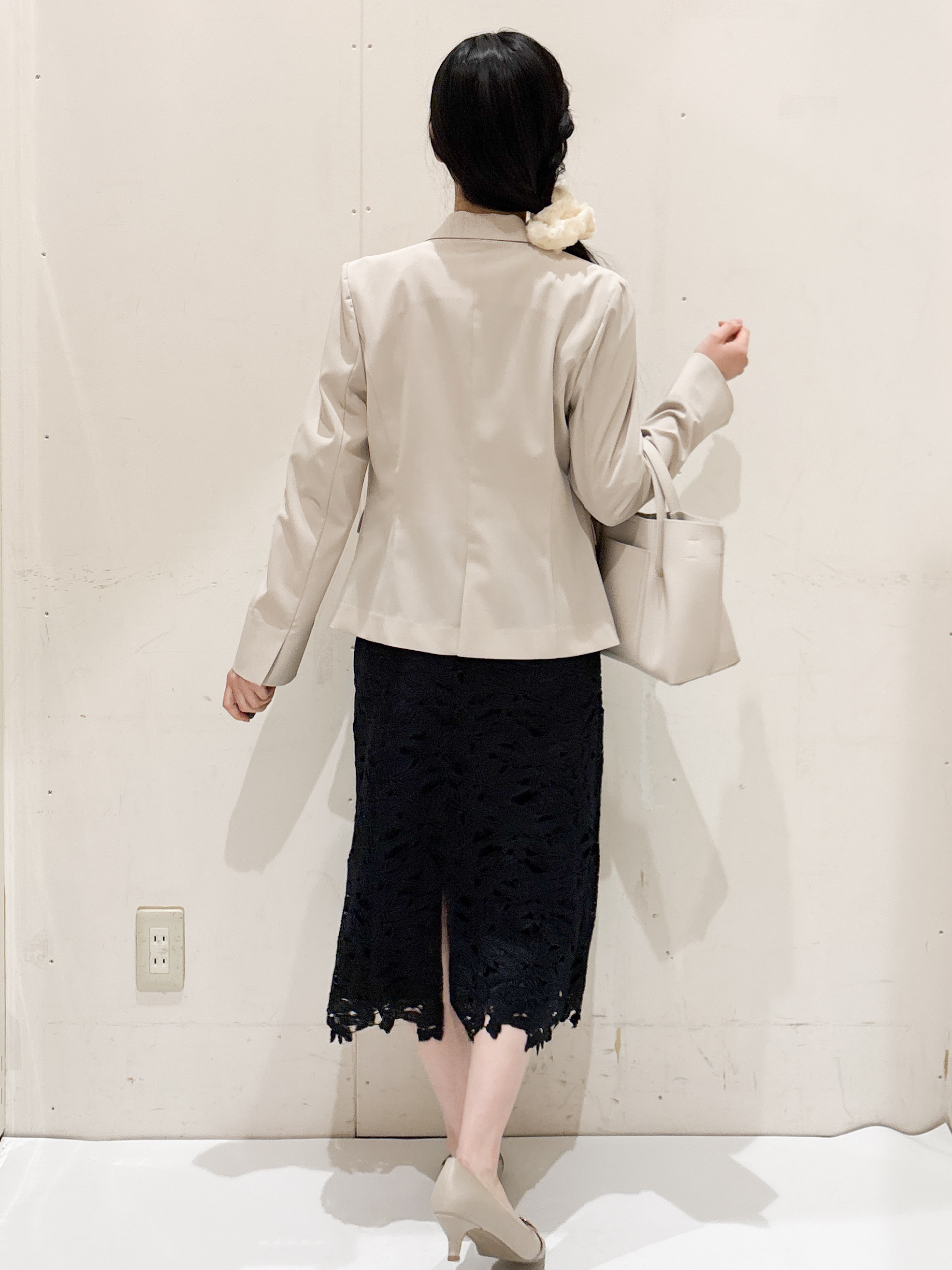 Hinaさんの「OPAQUE.CLIP｜【接触冷感／吸水速乾】セットアップ対応ストレッチテーラードジャケット《イージーアイロン／洗濯機OK／」を使ったコーディネート