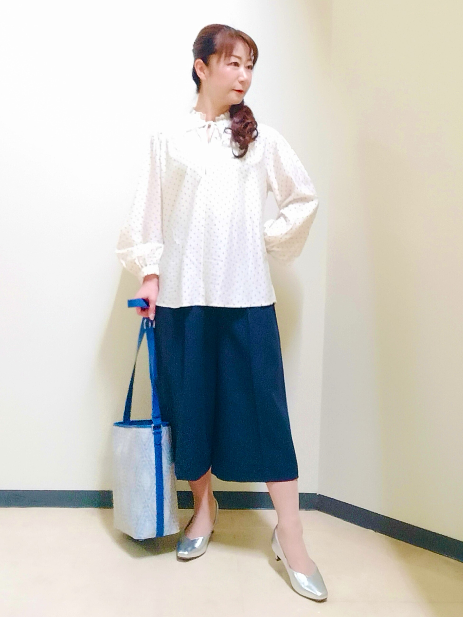 花さんの「Reflect｜リネンライクシャツブルゾン」を使ったコーディネート