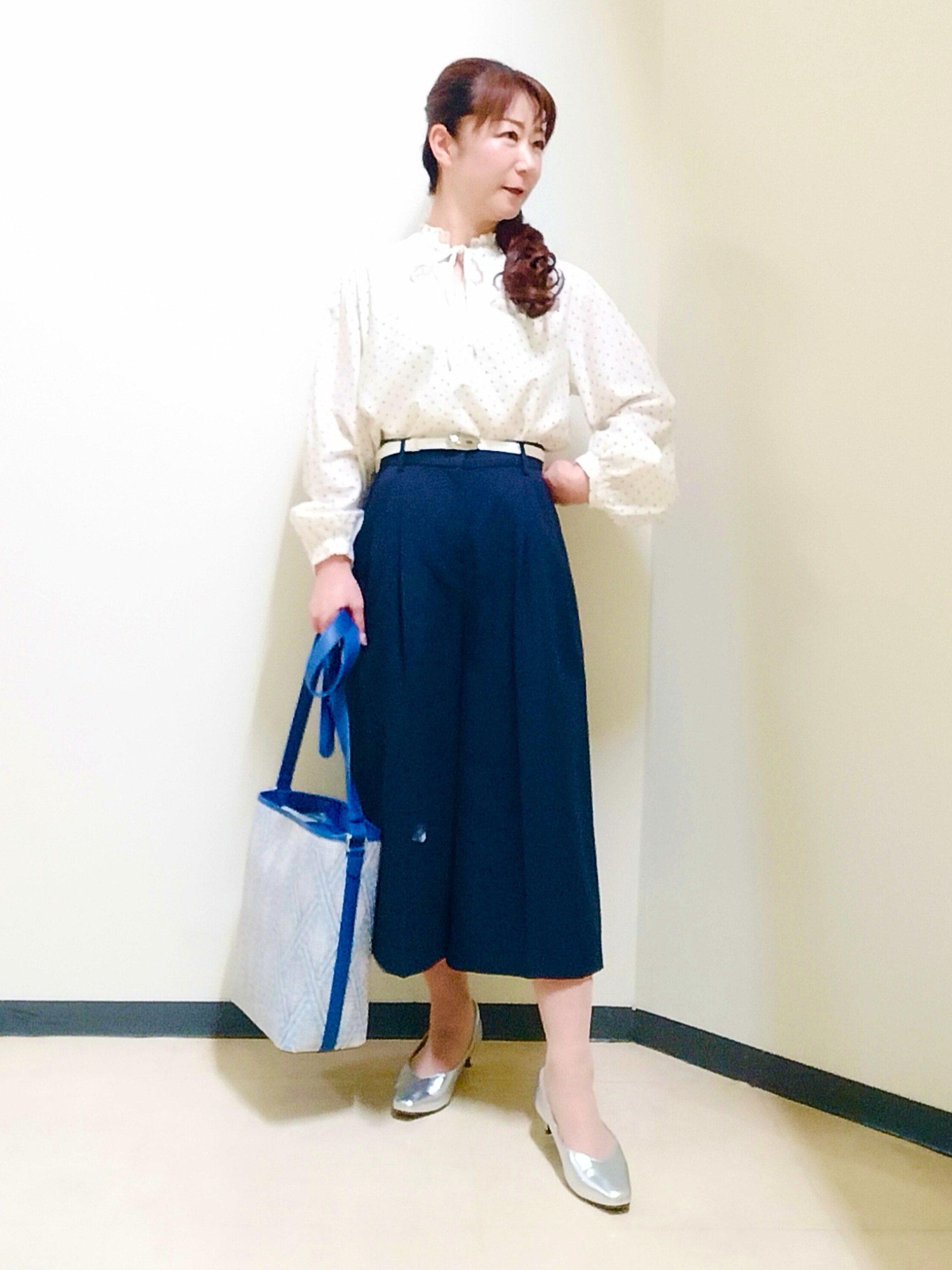 花さんの「Reflect｜リネンライクシャツブルゾン」を使ったコーディネート