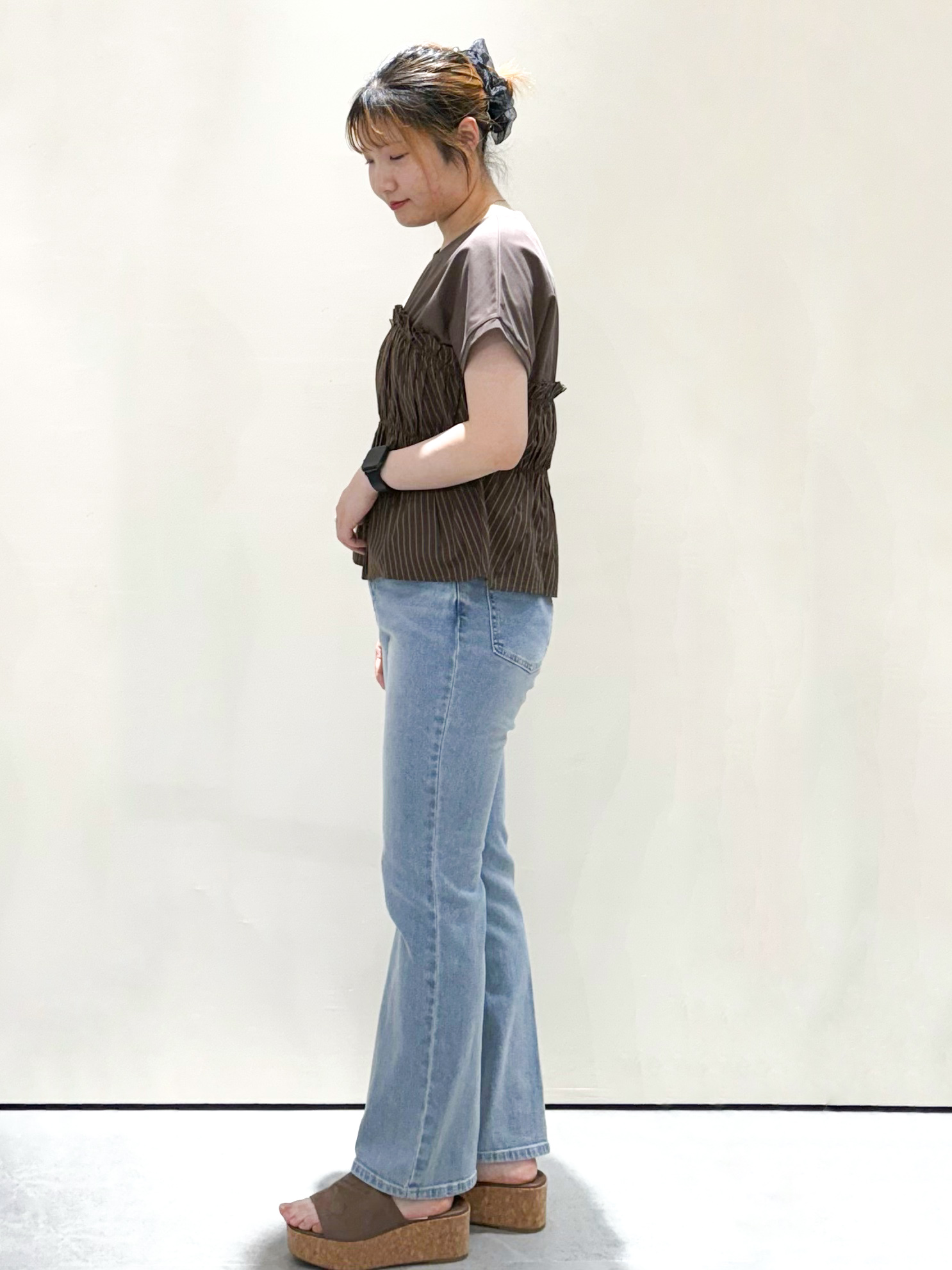 sayaさんの「OPAQUE.CLIP｜ビスチェドッキングTシャツ【洗濯機OK】」を使ったコーディネート