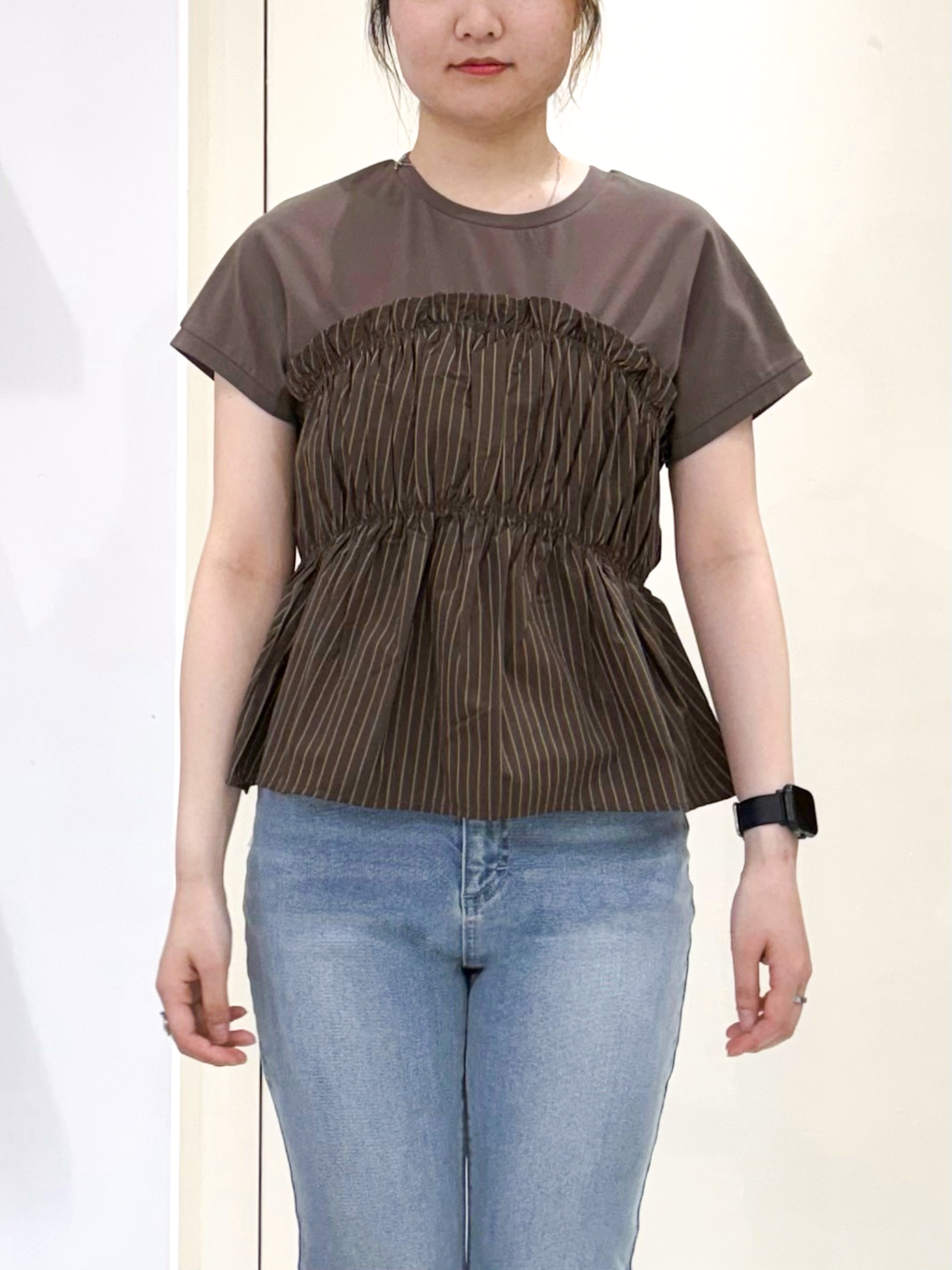 sayaさんの「OPAQUE.CLIP｜ビスチェドッキングTシャツ【洗濯機OK】」を使ったコーディネート