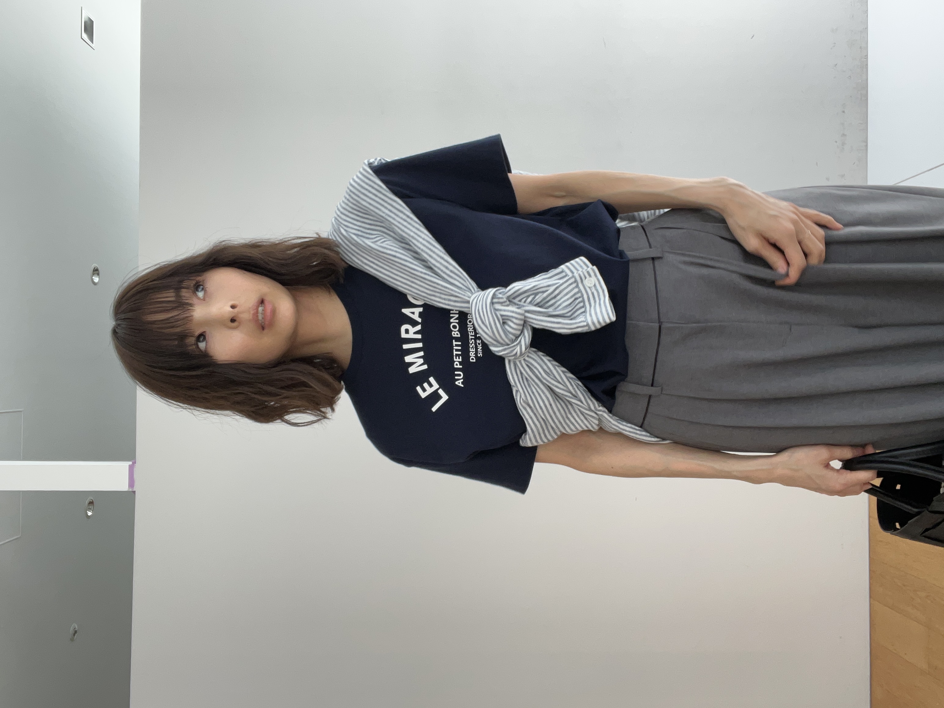 misaさんの「DRESSTERIOR｜ル ミラクルロゴT」を使ったコーディネート