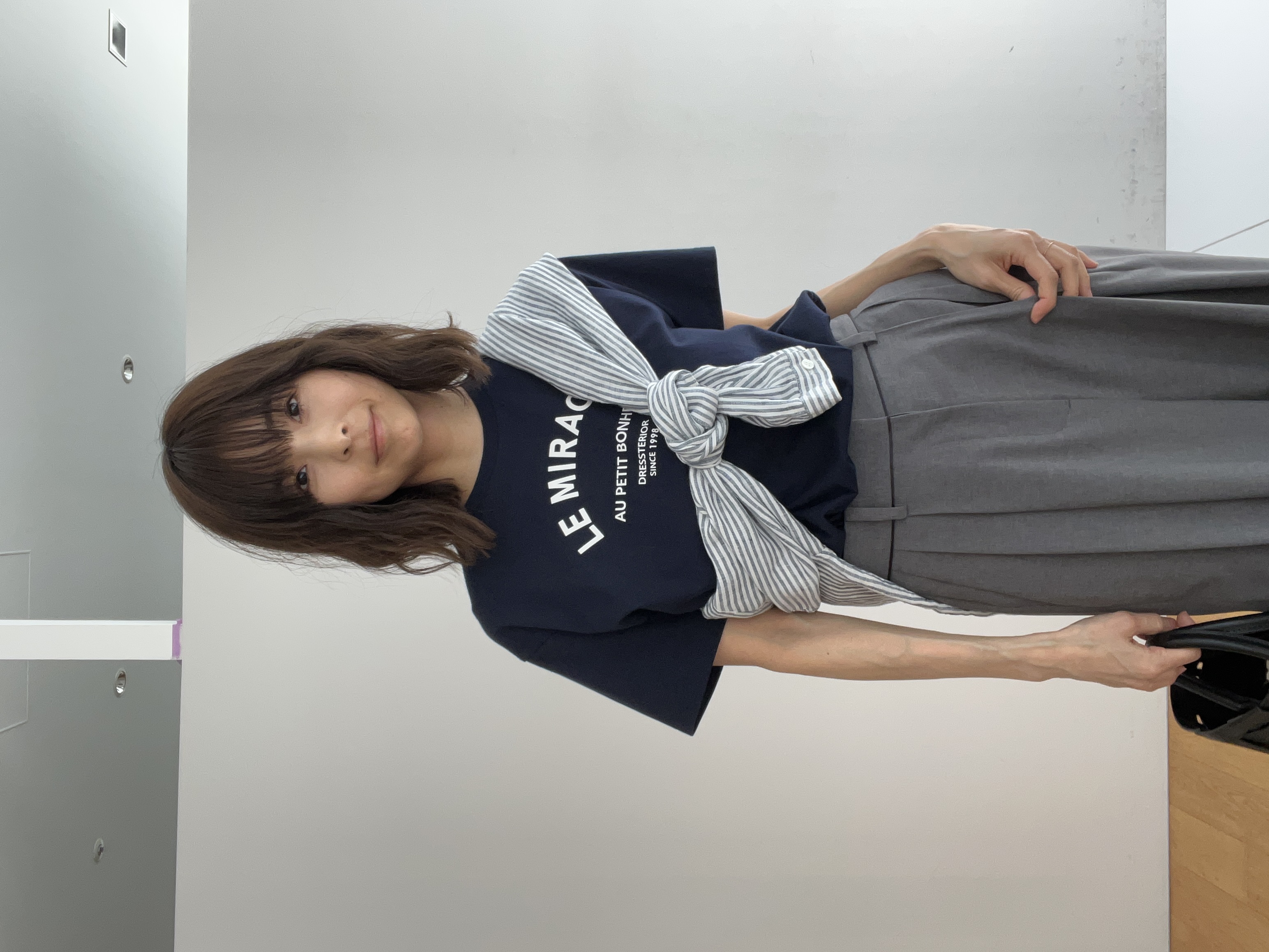 misaさんの「DRESSTERIOR｜ル ミラクルロゴT」を使ったコーディネート