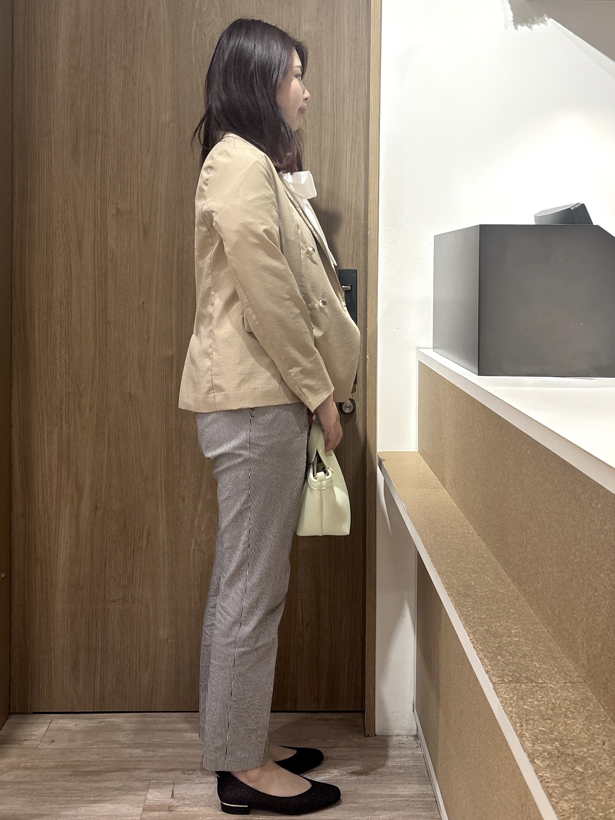 このかさんの「index｜《再入荷》ダブルブレストテーラードジャケット【接触冷感／吸水速乾／イージーアイロン／防シワ／洗濯機O」を使ったコーディネート