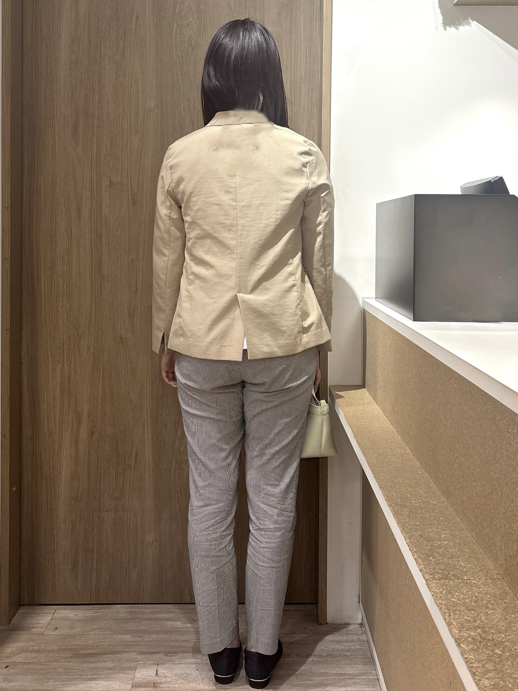 このかさんの「index｜《再入荷》ダブルブレストテーラードジャケット【接触冷感／吸水速乾／イージーアイロン／防シワ／洗濯機O」を使ったコーディネート