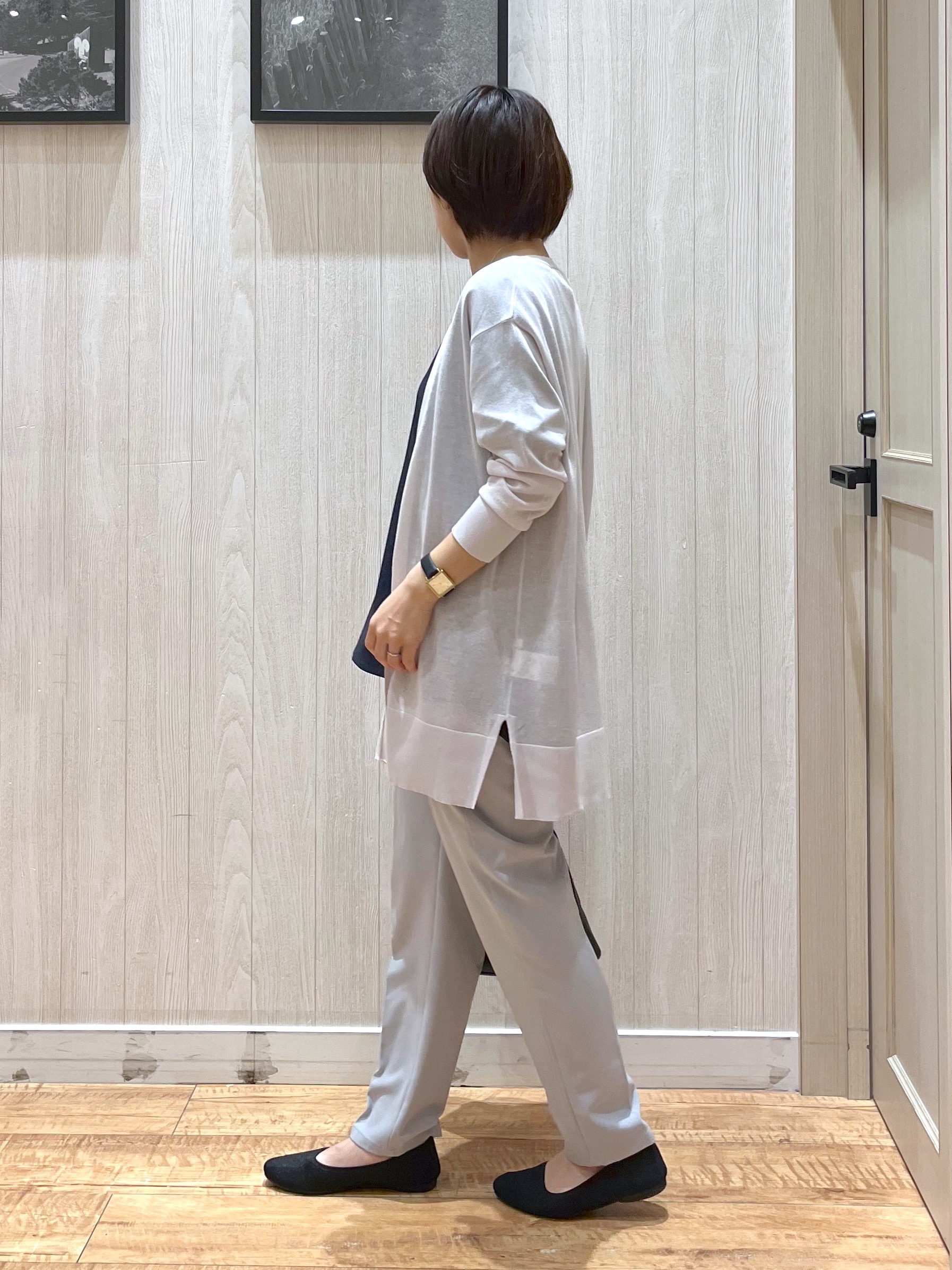 shirayuuuさんの「SHOO･LA･RUE｜【ひんやり/洗濯機可/S-LL】着る方がすっきり見えに マルチに使えるミドルトッパーカーディガン」を使ったコーディネート