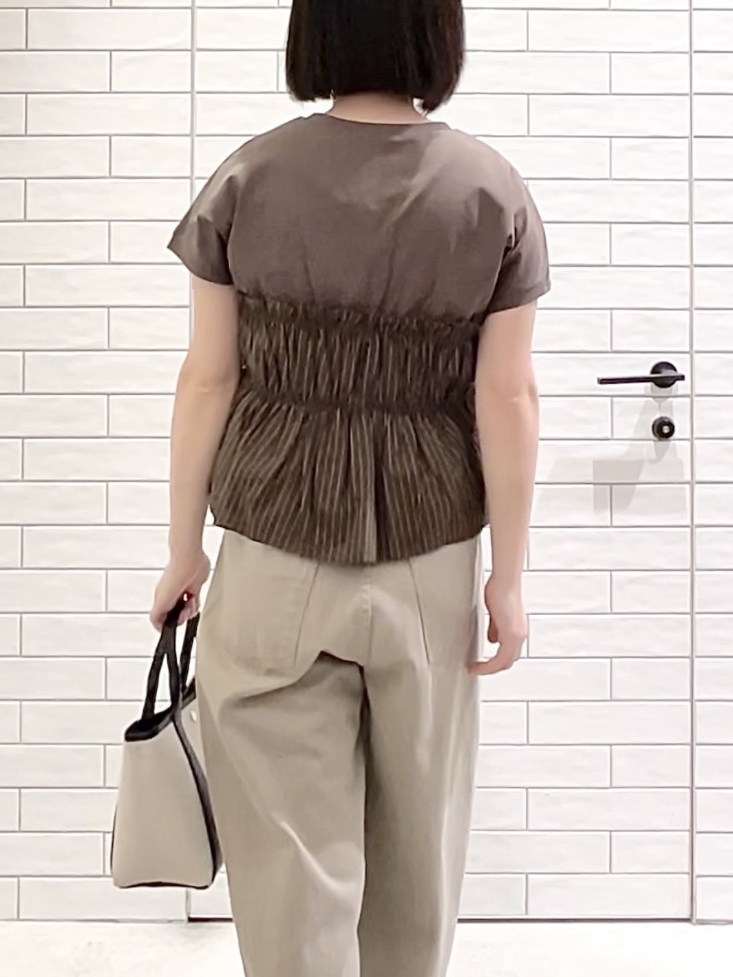 しおりさんの「OPAQUE.CLIP｜ビスチェドッキングTシャツ【洗濯機OK】」を使ったコーディネート