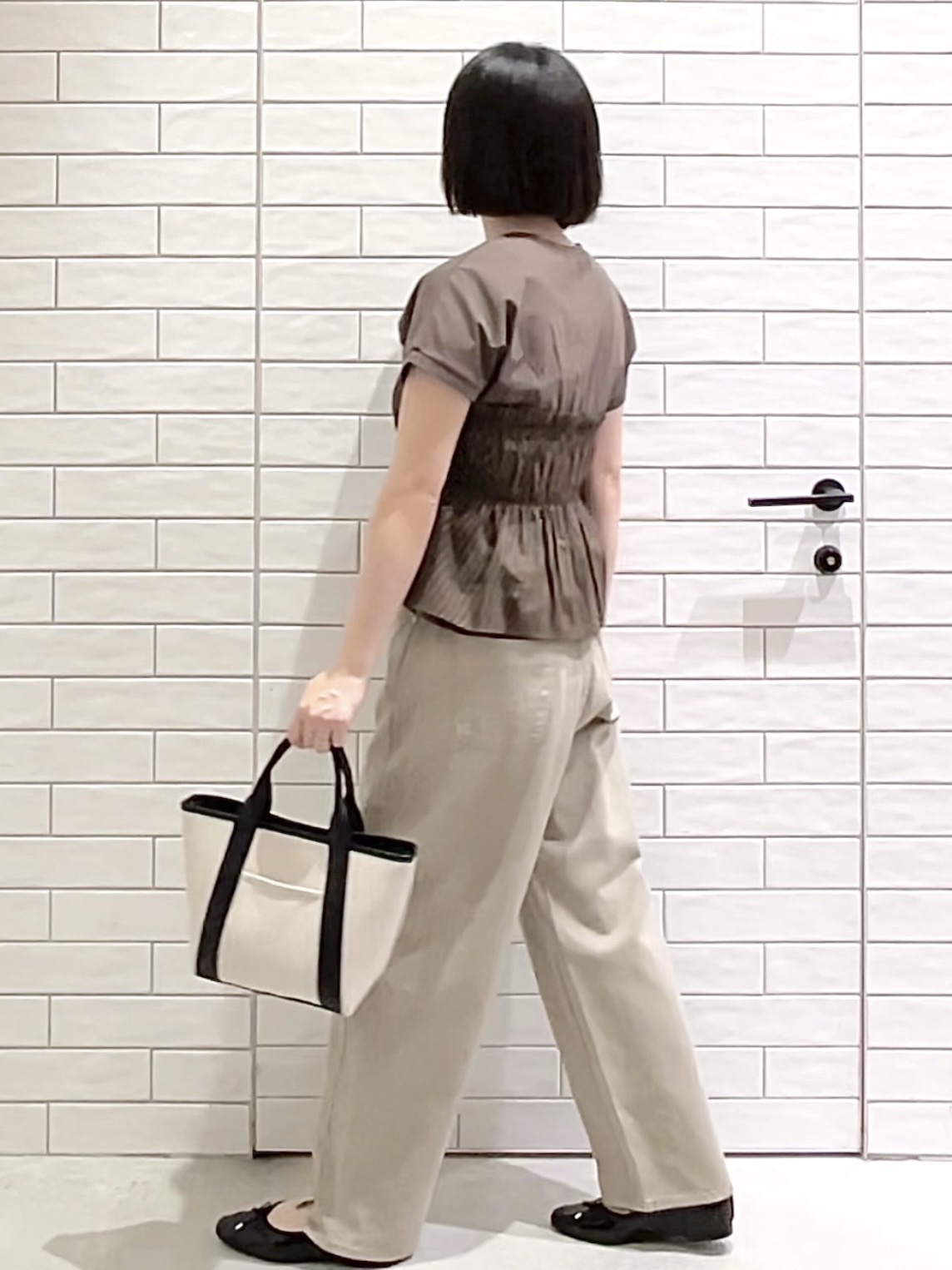 しおりさんの「OPAQUE.CLIP｜ビスチェドッキングTシャツ【洗濯機OK】」を使ったコーディネート
