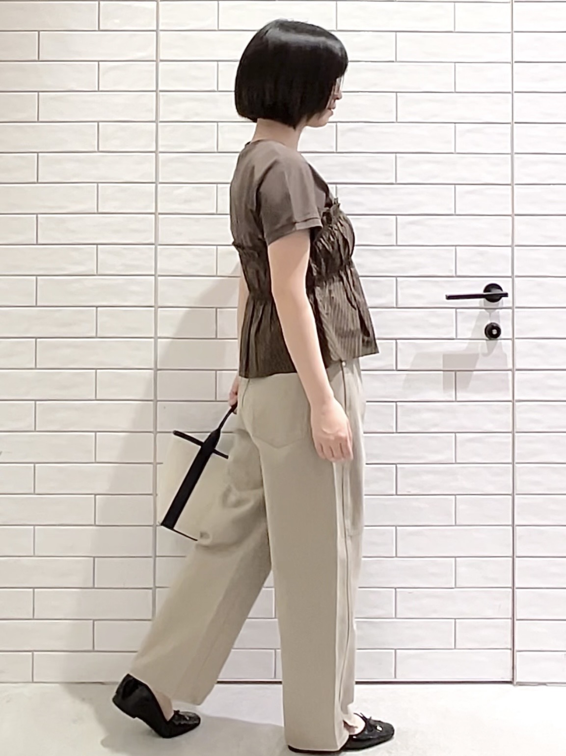 しおりさんの「OPAQUE.CLIP｜ビスチェドッキングTシャツ【洗濯機OK】」を使ったコーディネート
