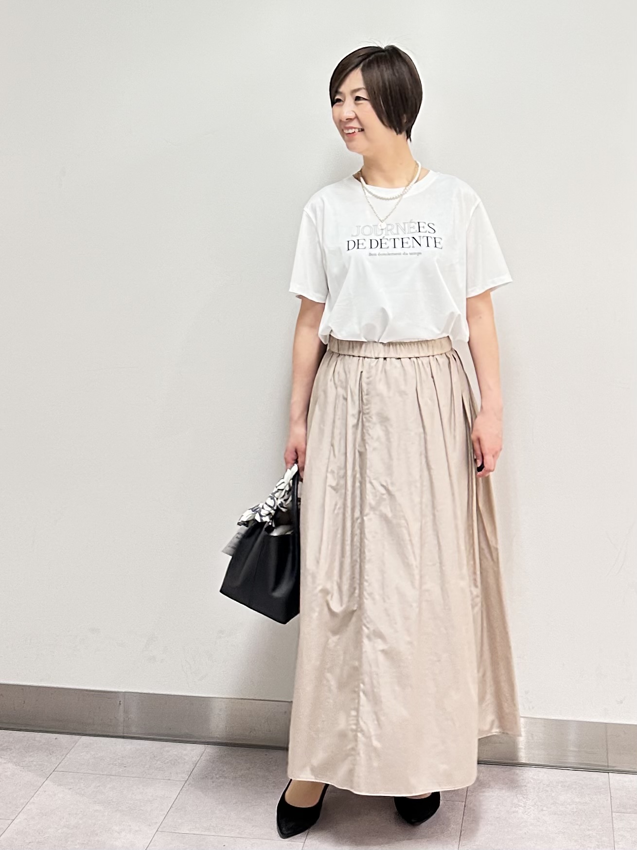みなこさんの「UNTITLED｜【古畑星夏さん着用/ロゴ/プリント】グラフィックTシャツ」を使ったコーディネート