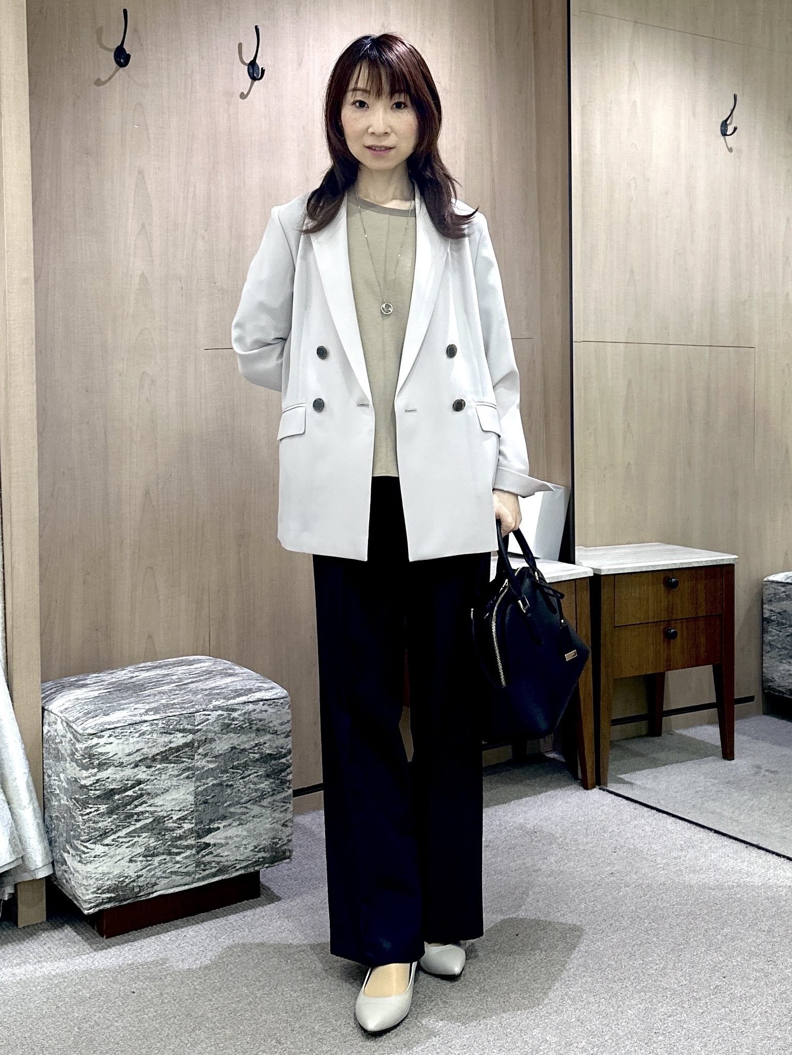 Miwaさんの「UNTITLED｜【吸水速乾/UVカット】ドルマンスリーブブラウス」を使ったコーディネート