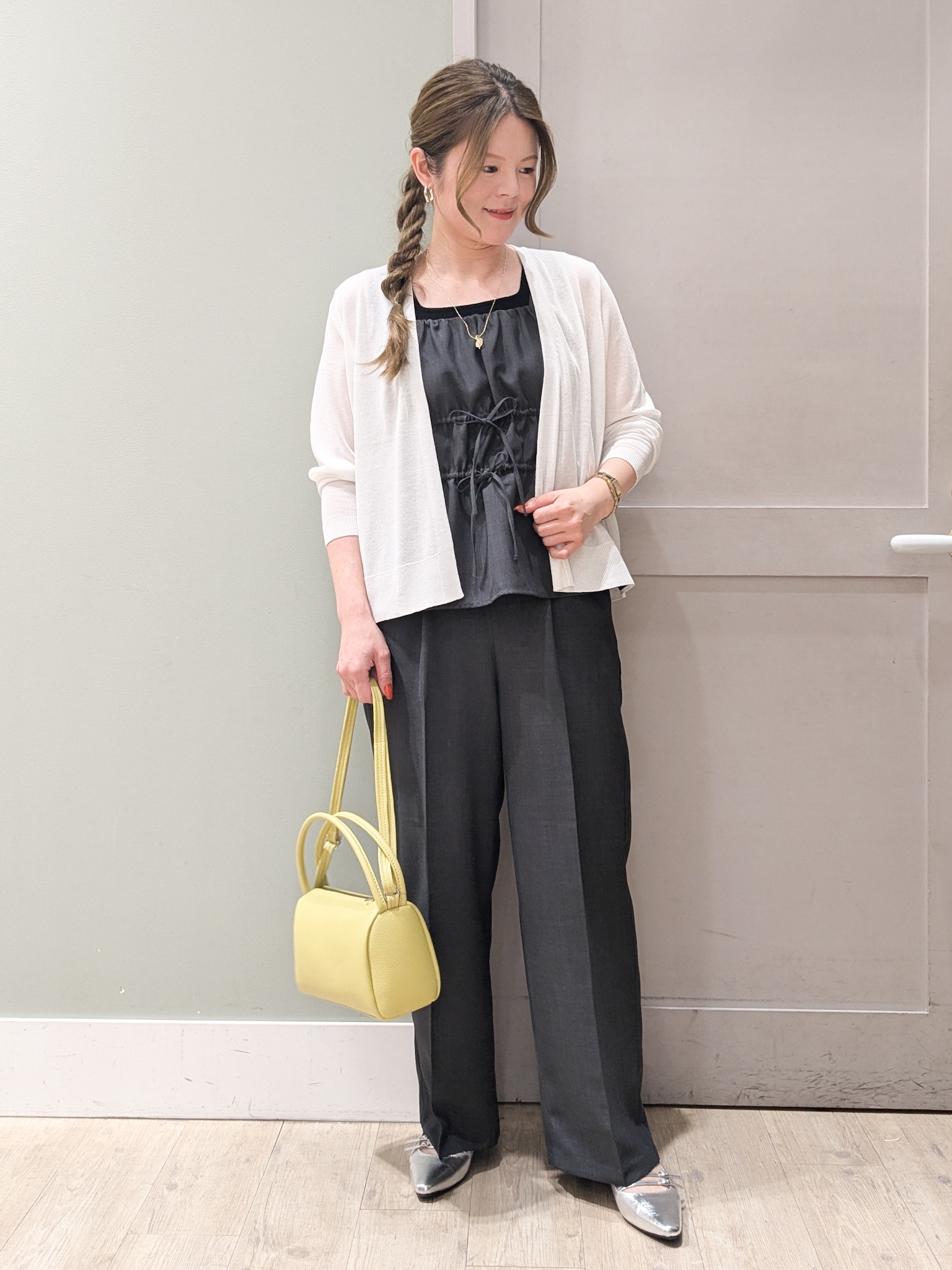 kuwawaさんの「grove｜高評価！【接触冷感／UVカットetc】ベーシックショートカーディガン」を使ったコーディネート