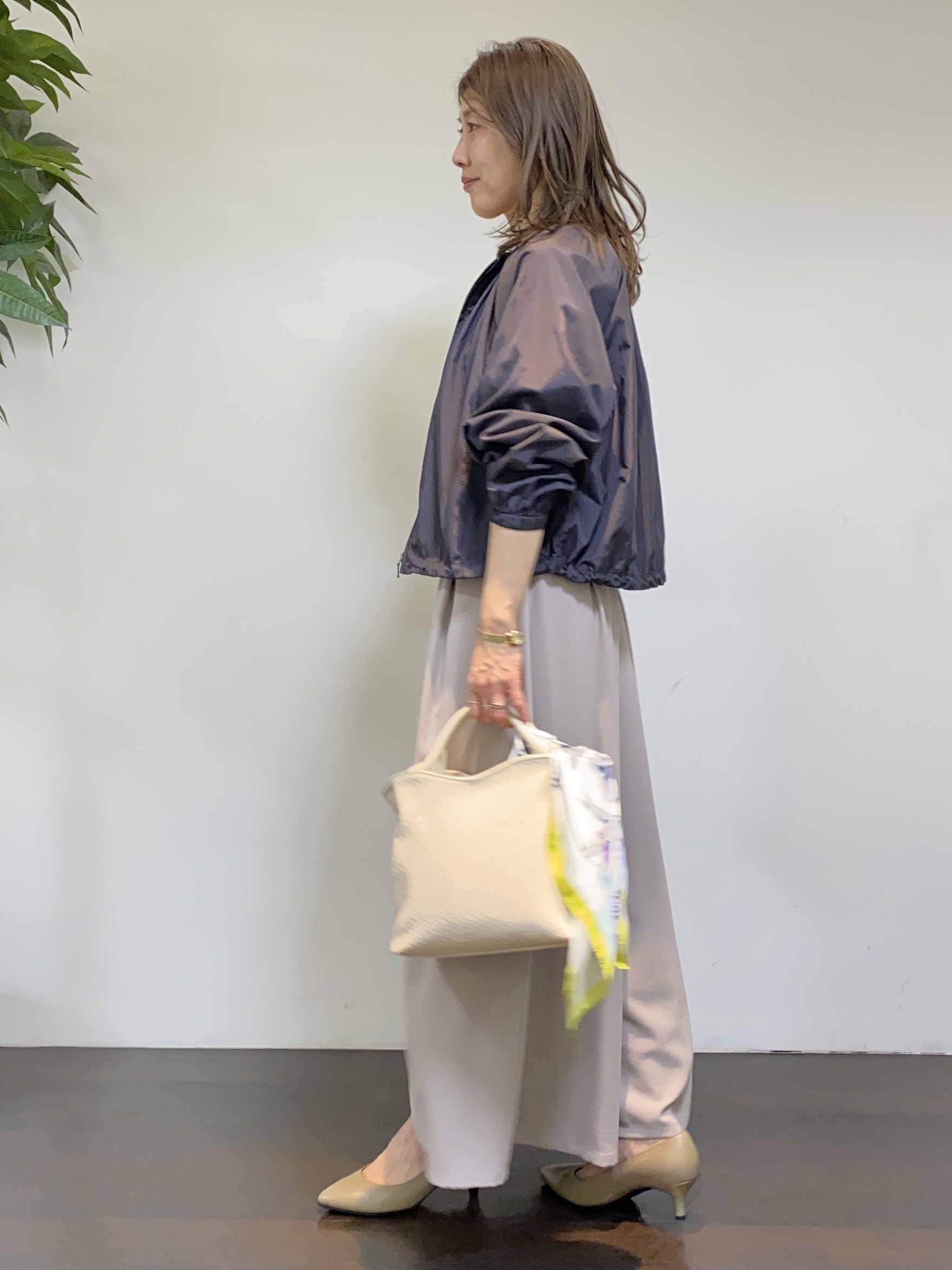 tomoさんの「UNTITLED｜【セットアップ可/はっ水】シャイニータイプライターブルゾン」を使ったコーディネート