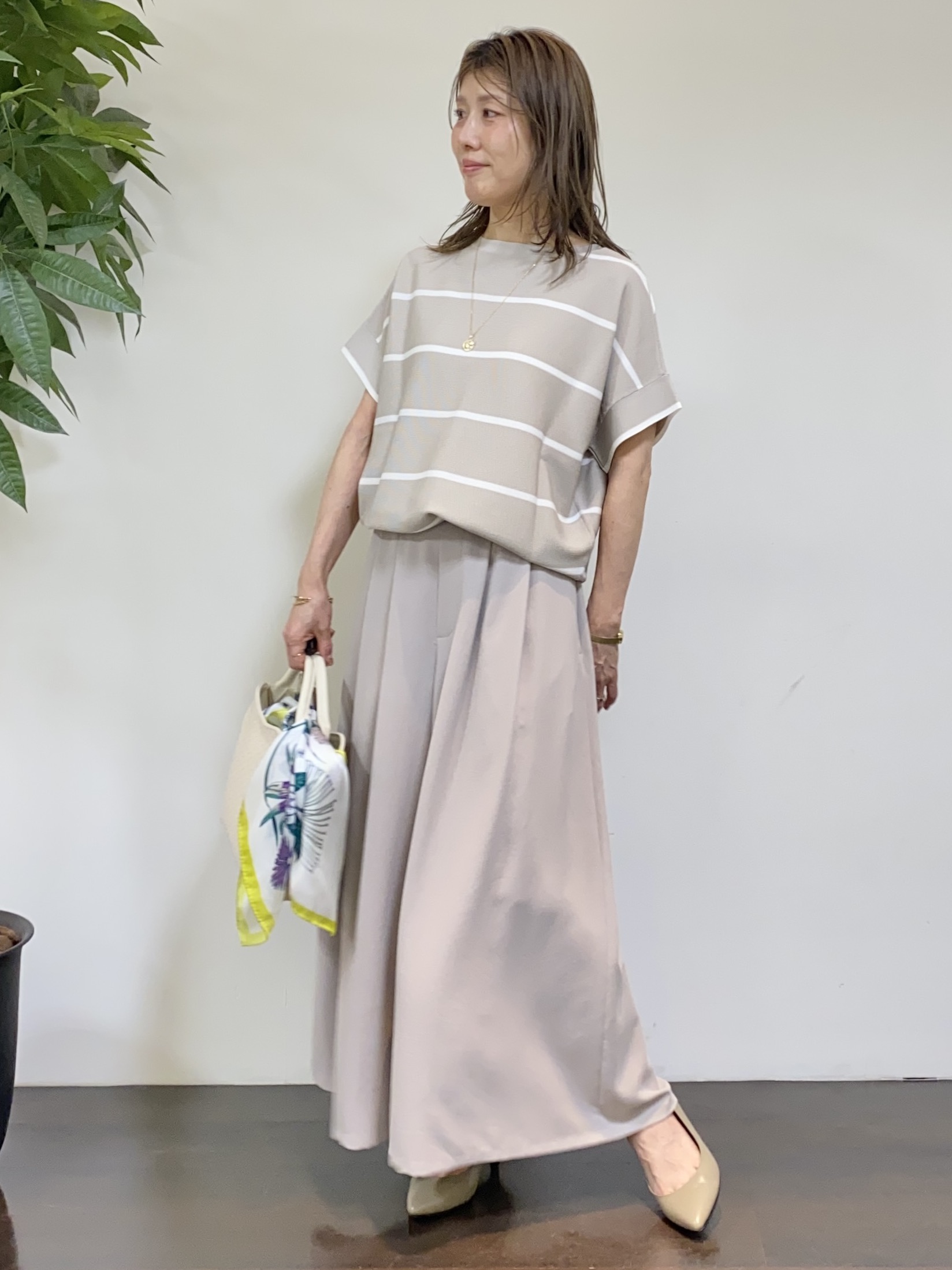 tomoさんの「UNTITLED｜【セットアップ可/はっ水】シャイニータイプライターブルゾン」を使ったコーディネート
