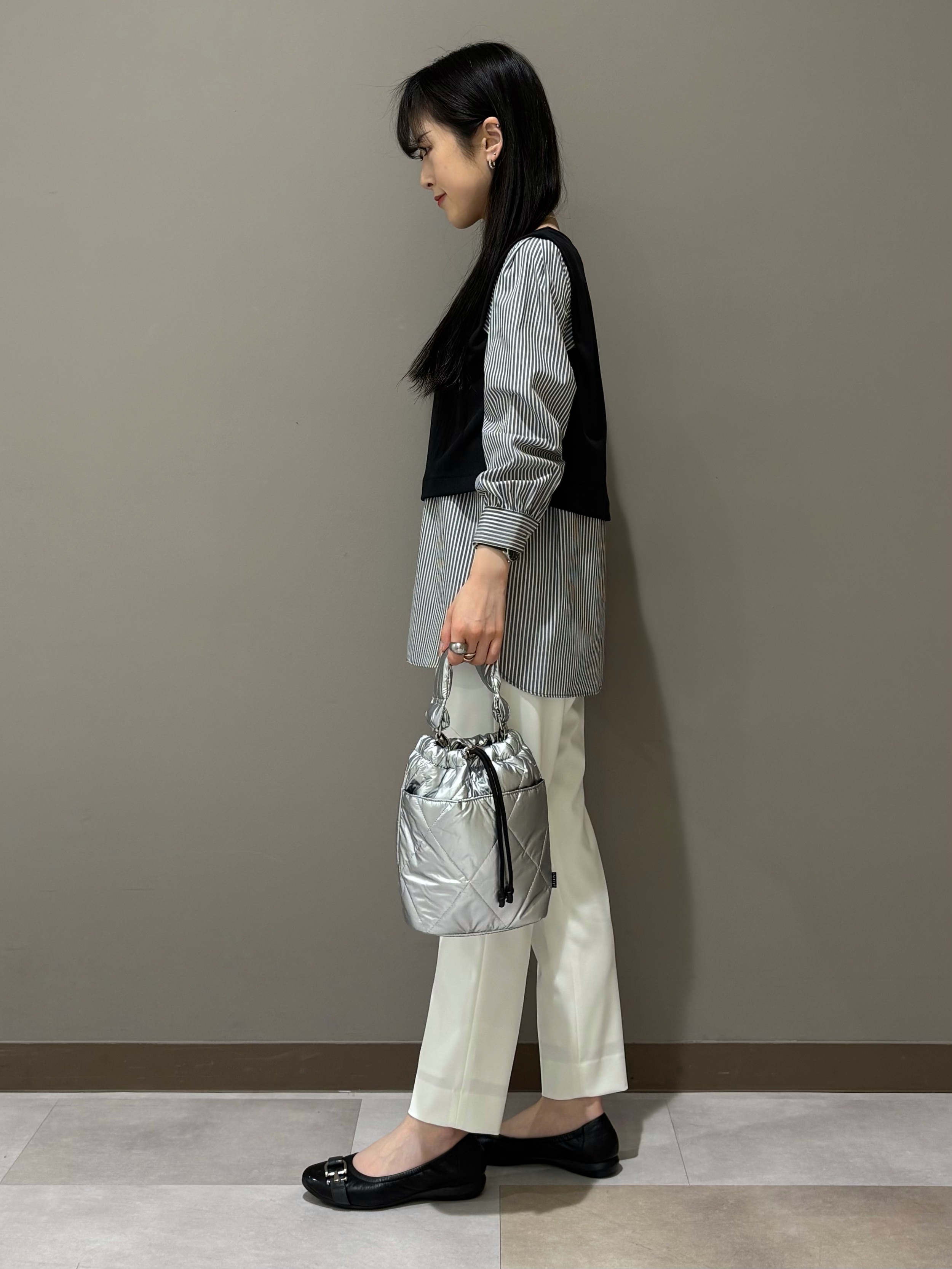 KEIKOさんの「INDIVI｜【洗える／UVケア】レイヤード風デザイントップス」を使ったコーディネート