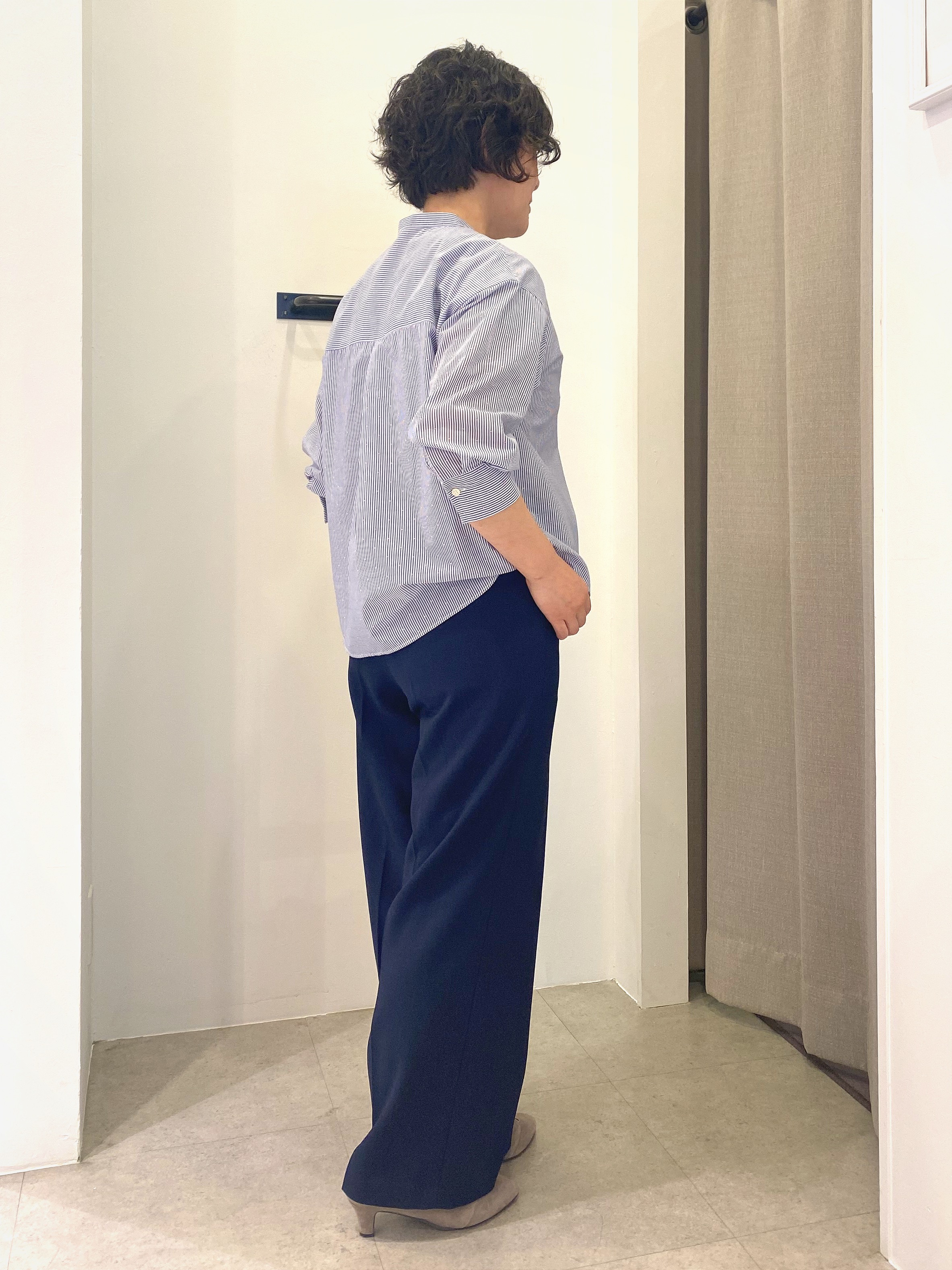oharaさんの「Reflect｜【接触冷感】八分袖フロントフリルブラウス」を使ったコーディネート