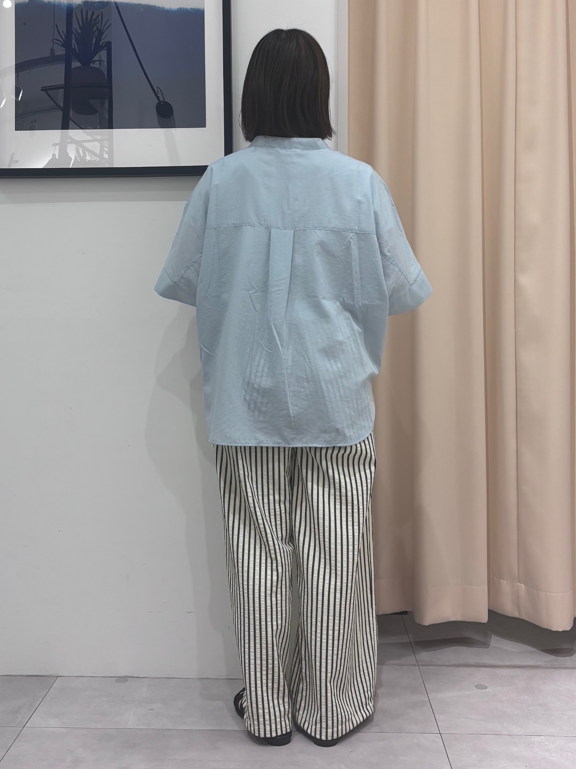 SAKUさんの「THE SHOP TK｜【高レビュー/体型カバー】さらっと快適 ドルマン5分袖ブラウス」を使ったコーディネート