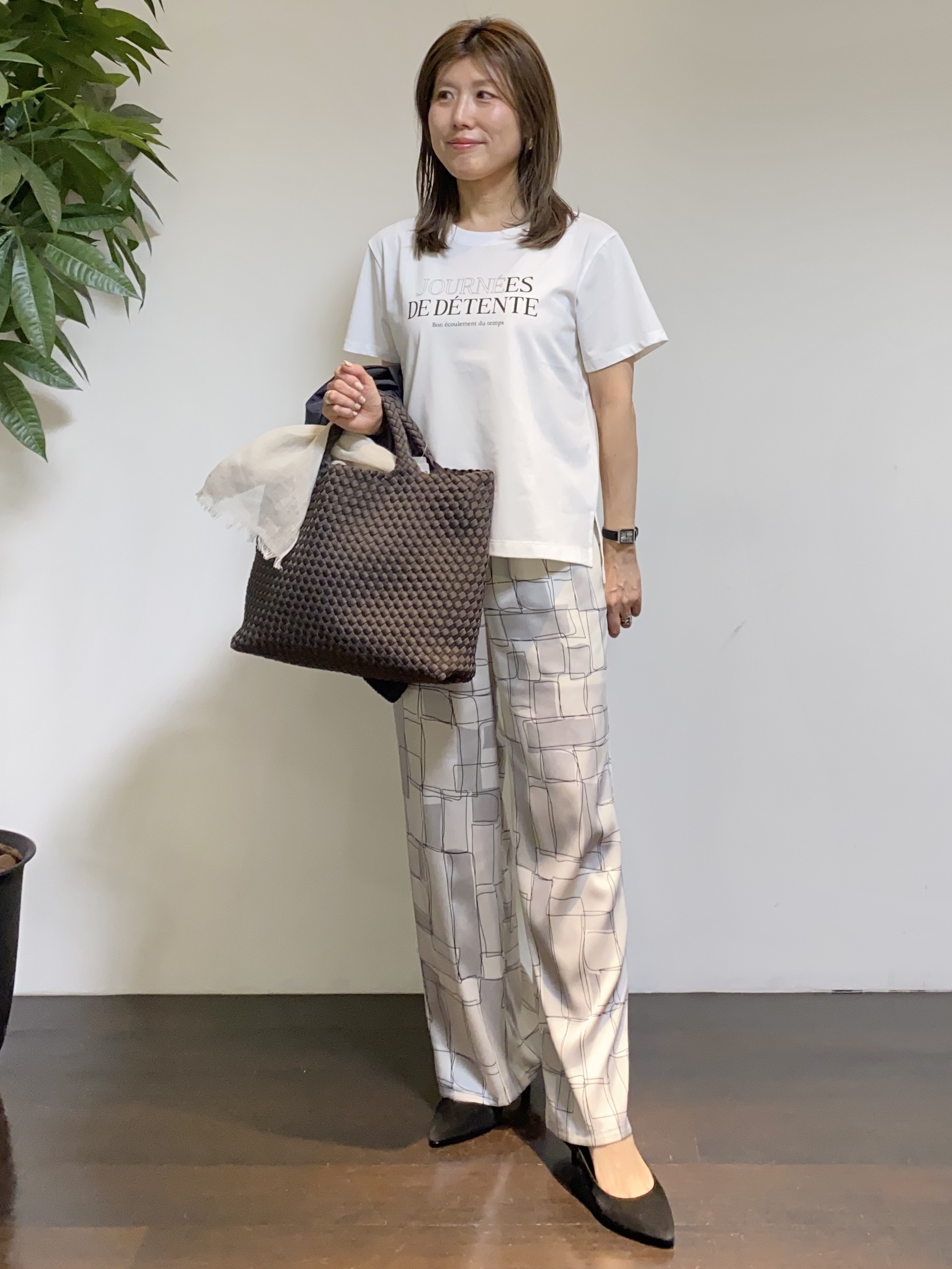 tomoさんの「UNTITLED｜【セットアップ可/はっ水】シャイニータイプライターブルゾン」を使ったコーディネート