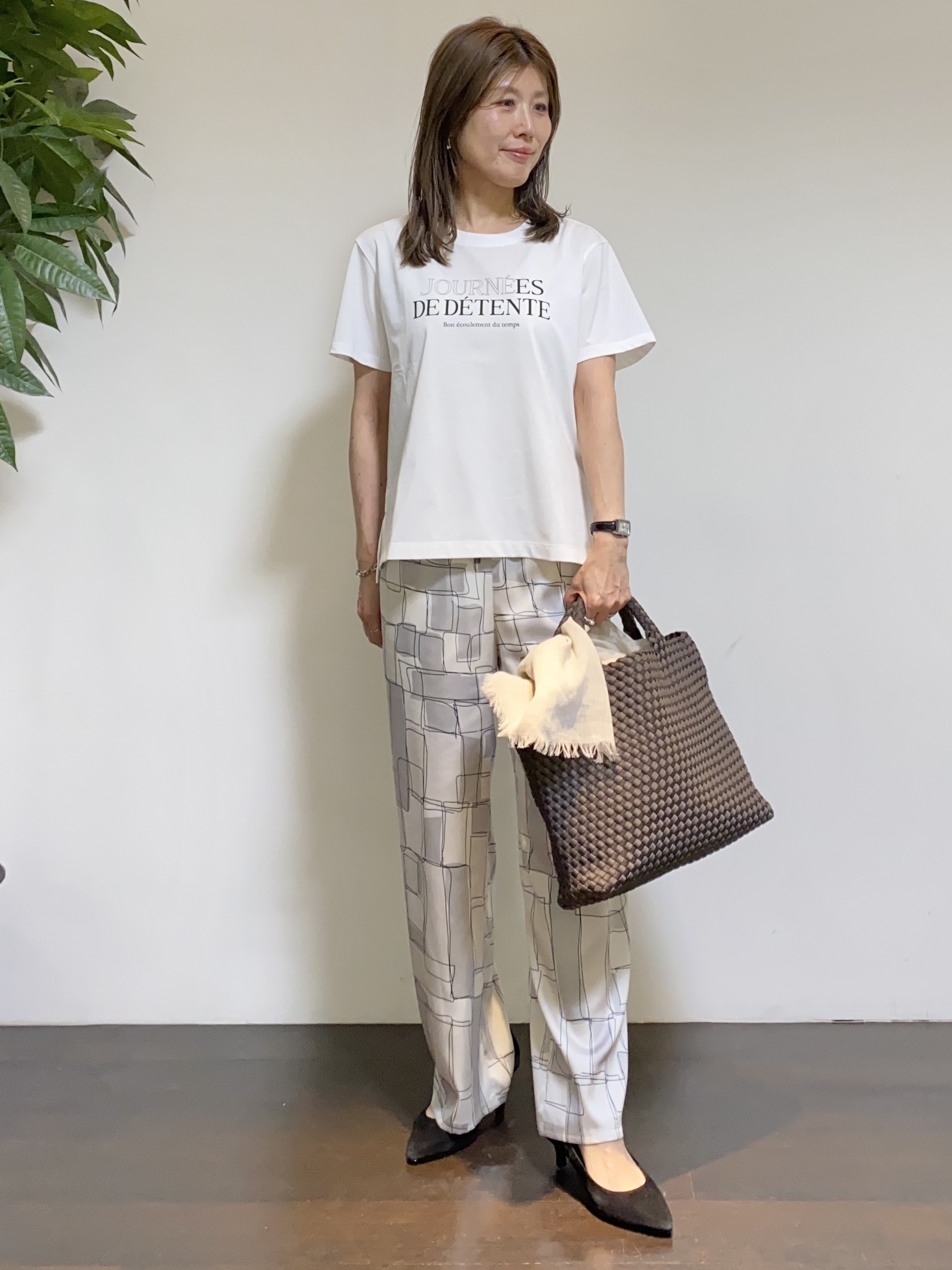 tomoさんの「UNTITLED｜【セットアップ可/はっ水】シャイニータイプライターブルゾン」を使ったコーディネート