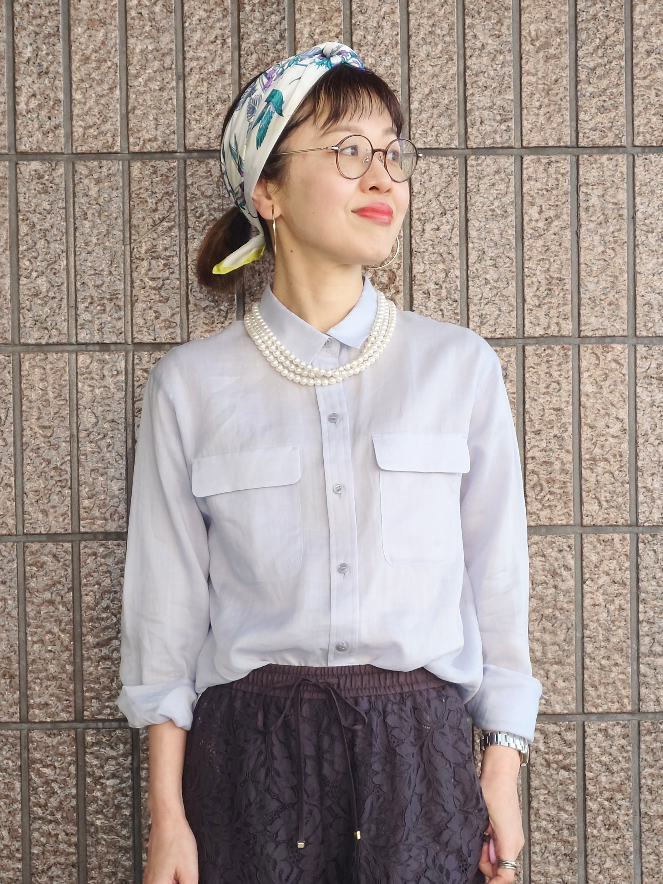 MUTSUKOさんの「UNTITLED｜【古畑星夏さん着用/接触冷感】ドライタッチシャツ」を使ったコーディネート