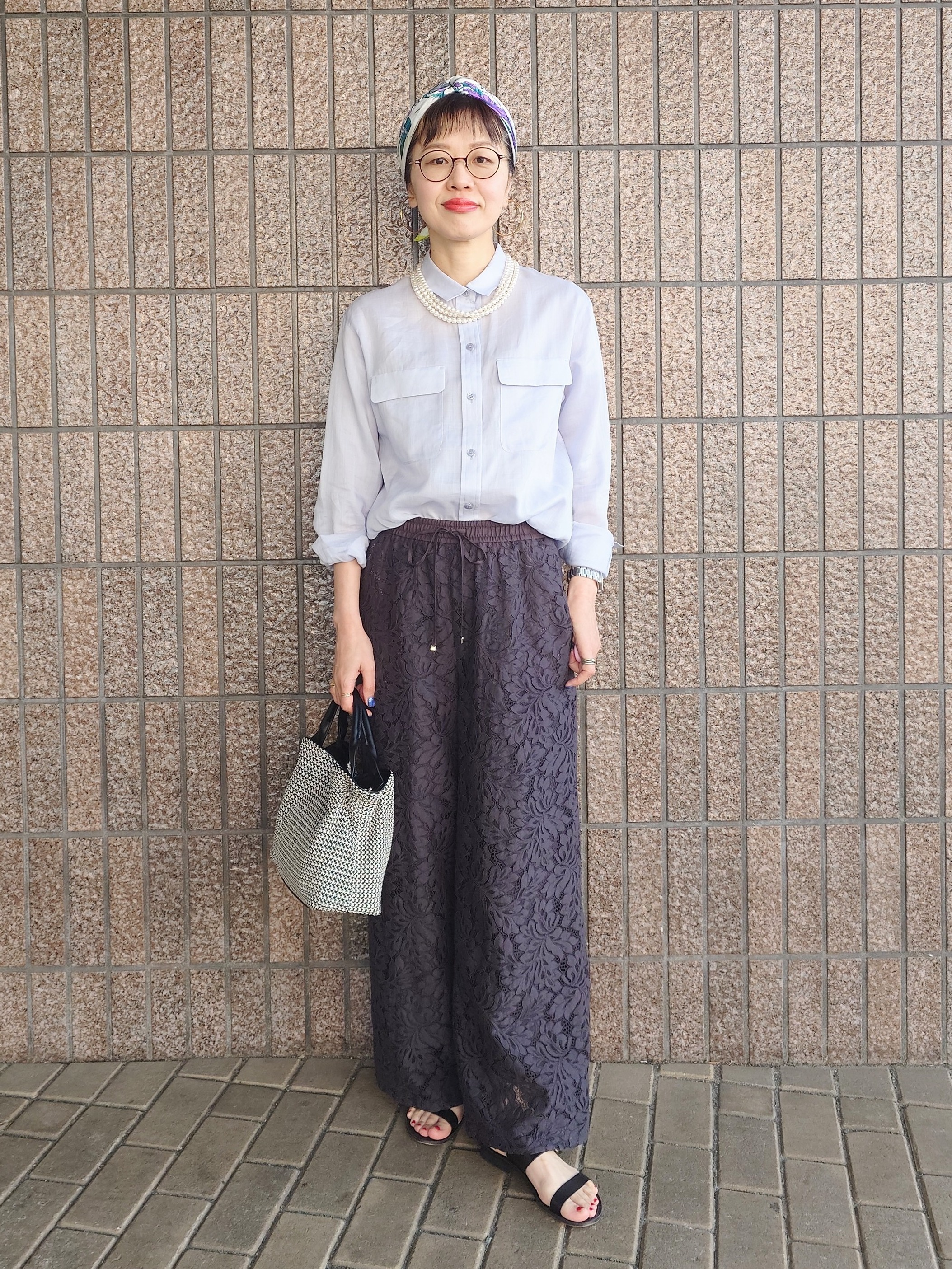 MUTSUKOさんの「UNTITLED｜【古畑星夏さん着用/接触冷感】ドライタッチシャツ」を使ったコーディネート