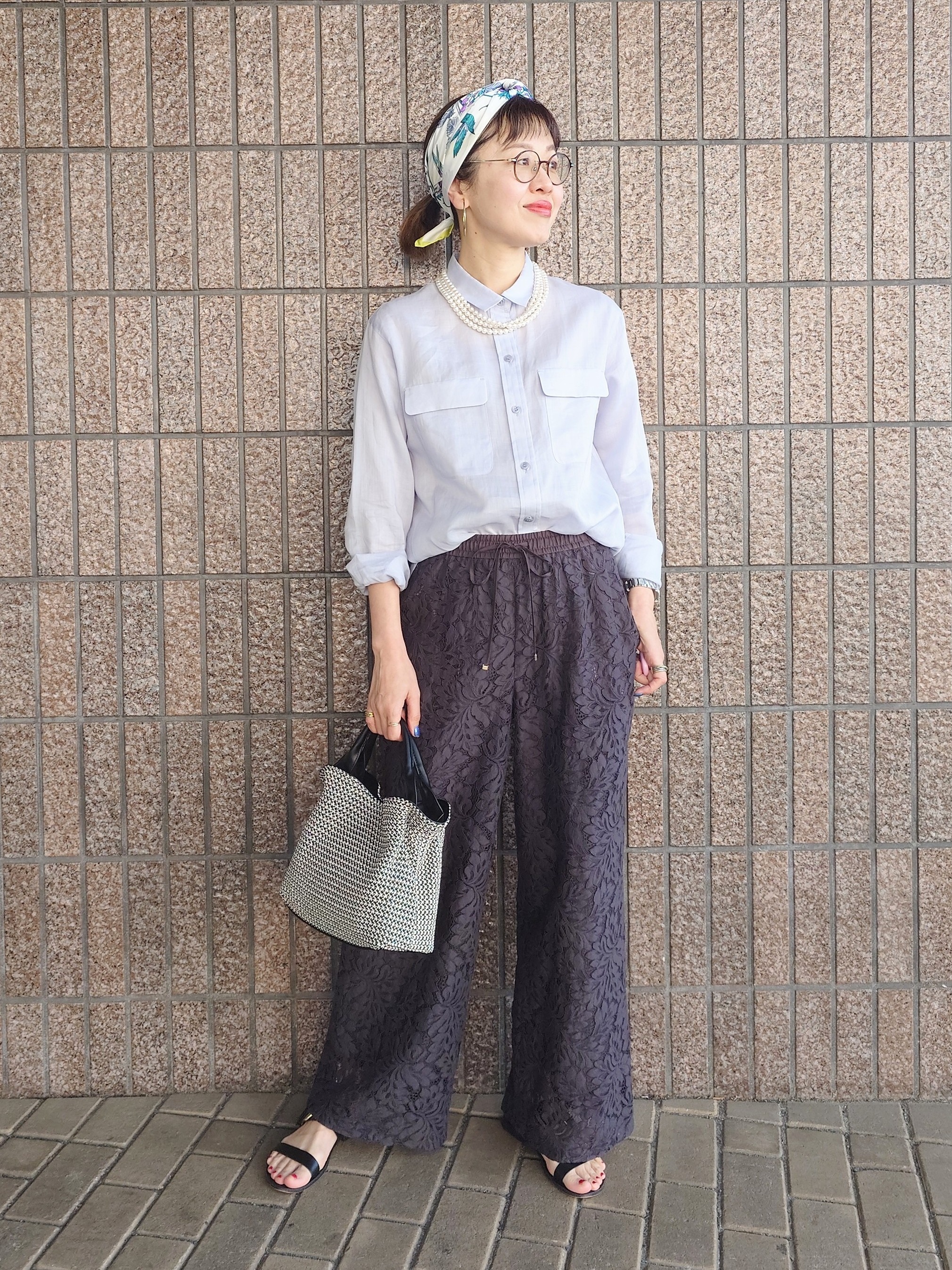 MUTSUKOさんの「UNTITLED｜【古畑星夏さん着用/接触冷感】ドライタッチシャツ」を使ったコーディネート