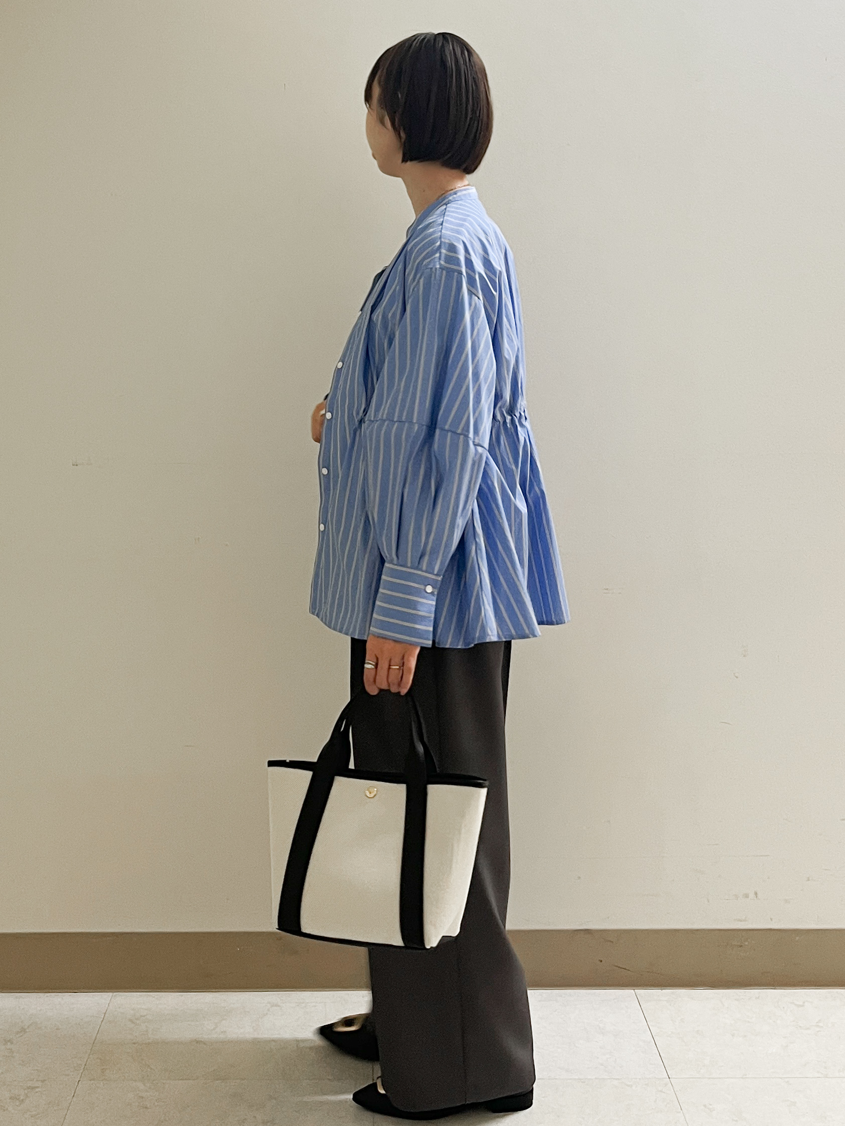 あかねさんの「OPAQUE.CLIP｜麻混リラクシーニット【洗濯機OK】」を使ったコーディネート
