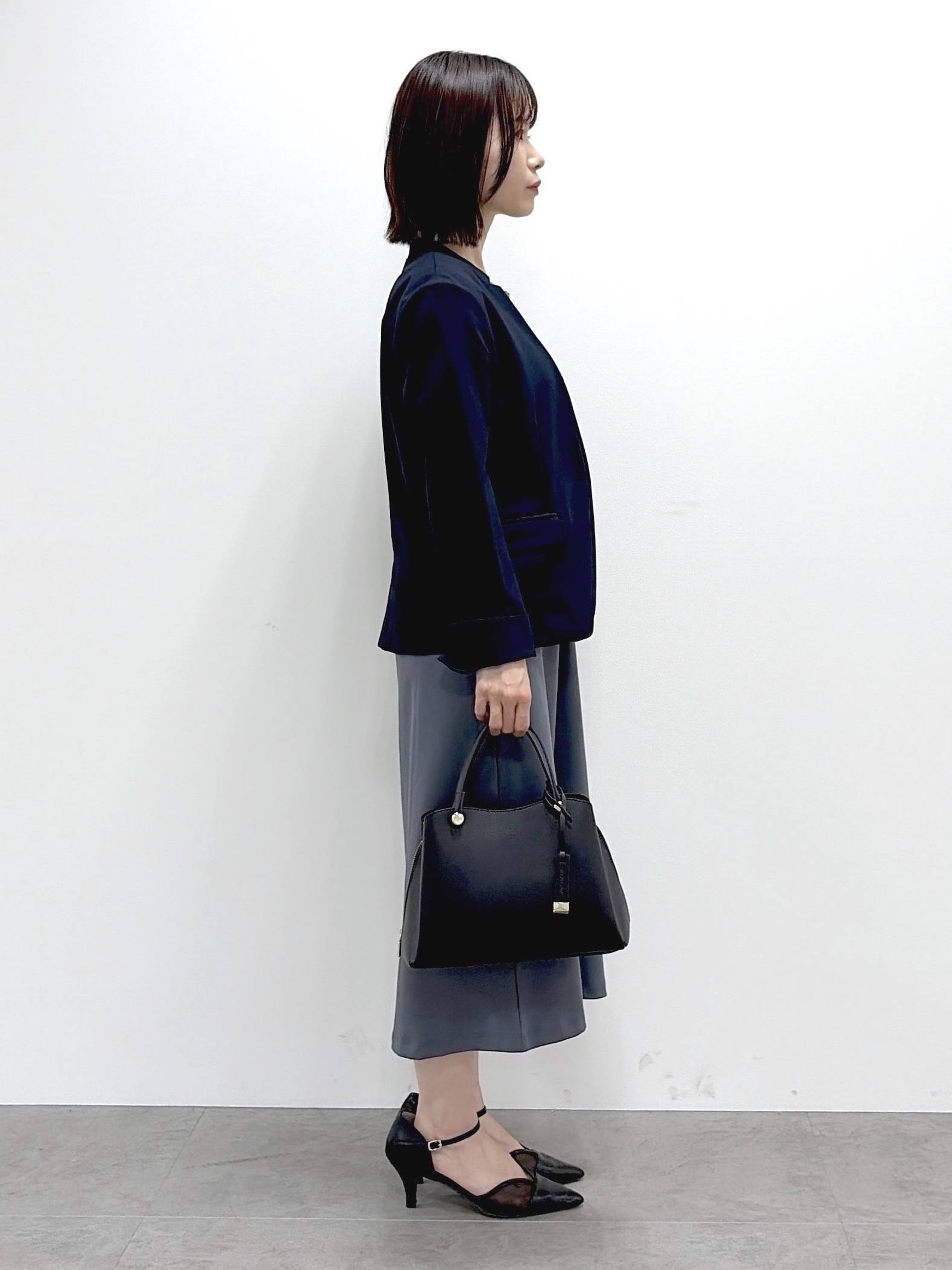 kozuさんの「index｜【接触冷感／吸水速乾】ノーカラージャケット／セットアップ対応可《洗える／防シワ／ストレッチ》」を使ったコーディネート