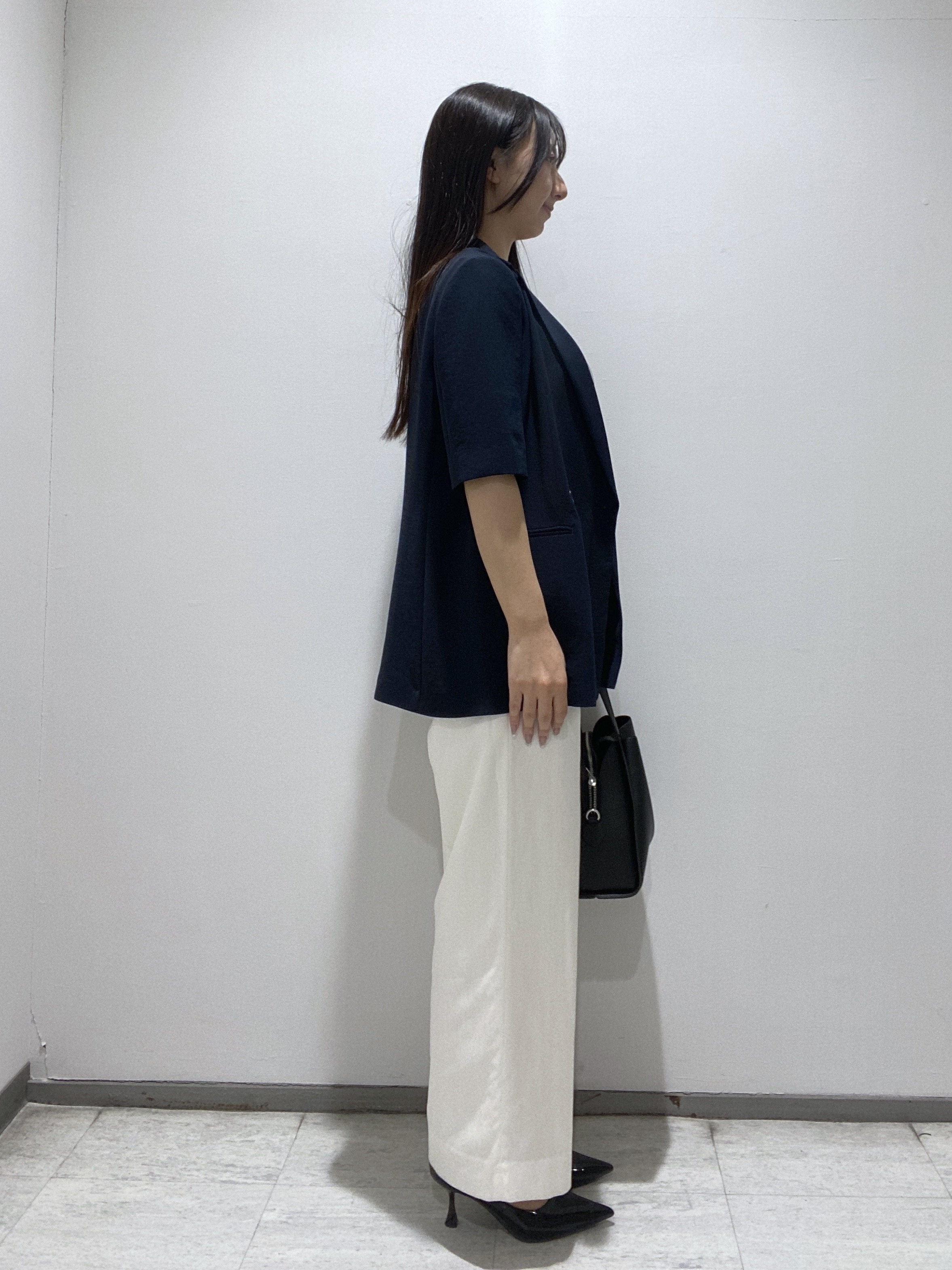 meiさんの「INDIVI｜【着る日傘】ハーフスリーブダブルジャケット」を使ったコーディネート