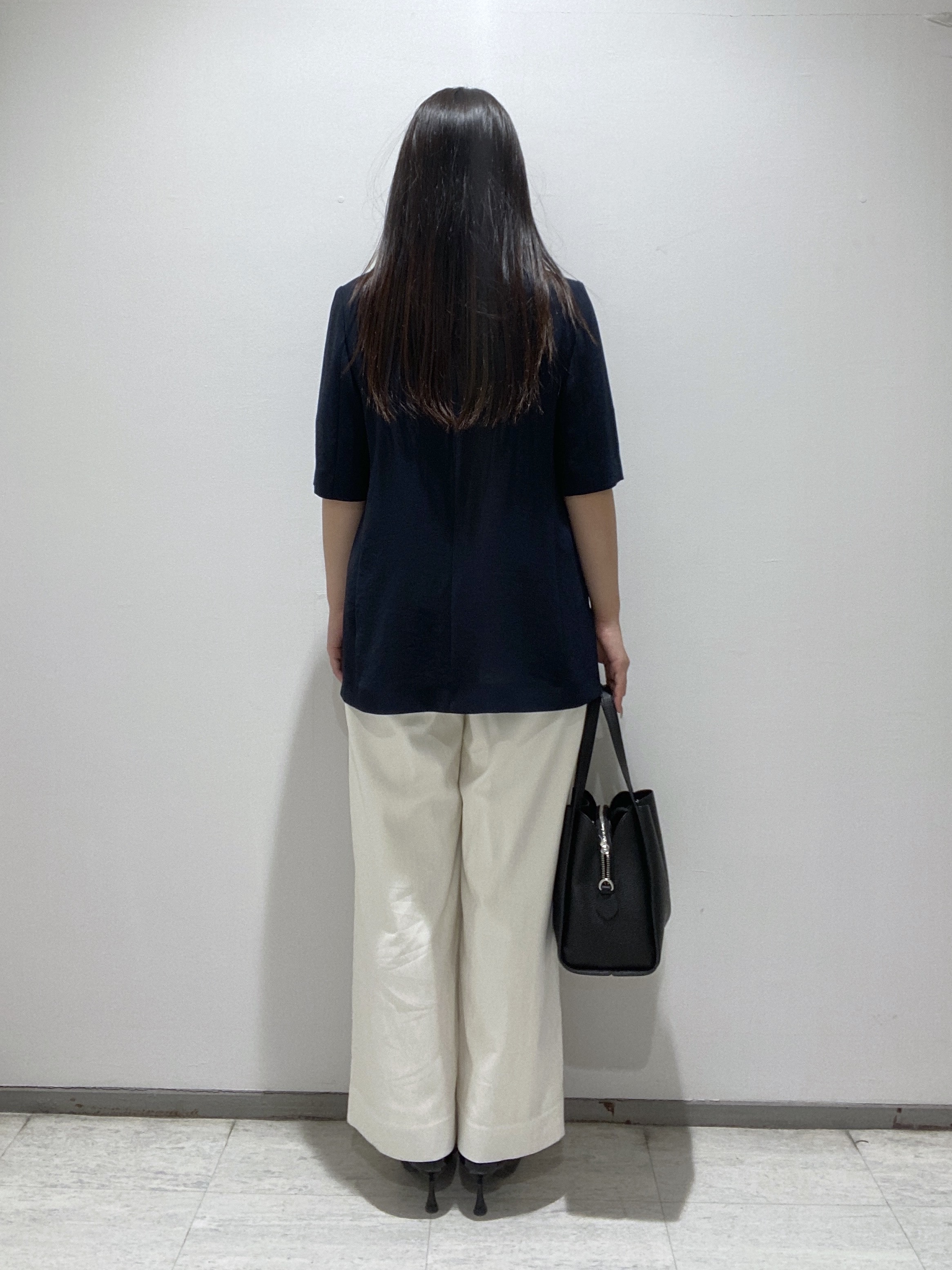 meiさんの「INDIVI｜【着る日傘】ハーフスリーブダブルジャケット」を使ったコーディネート