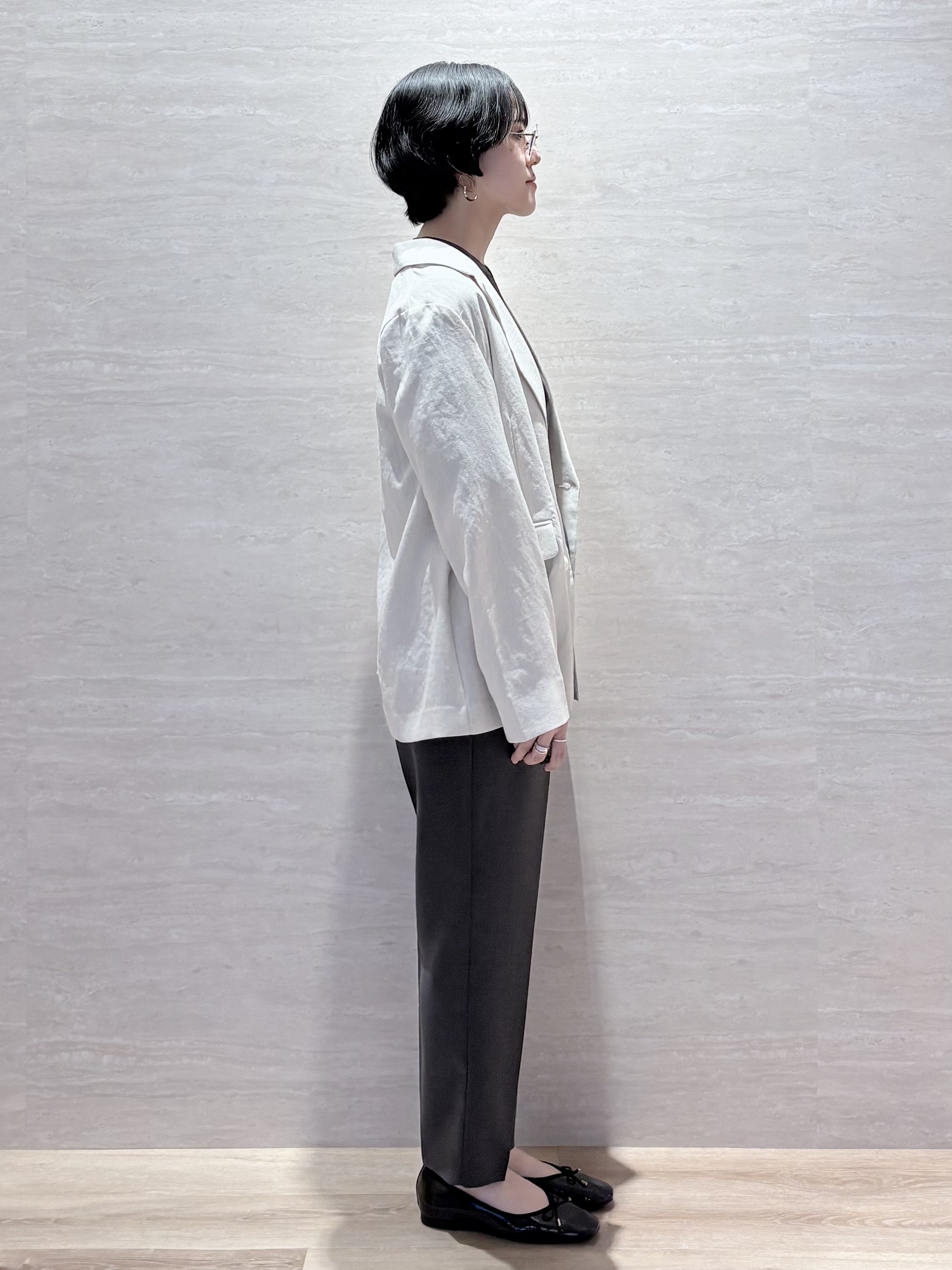JIMAさんの「OPAQUE.CLIP｜【UV／接触冷感】ダブルブレストジャケット《防シワ加工／洗える》」を使ったコーディネート