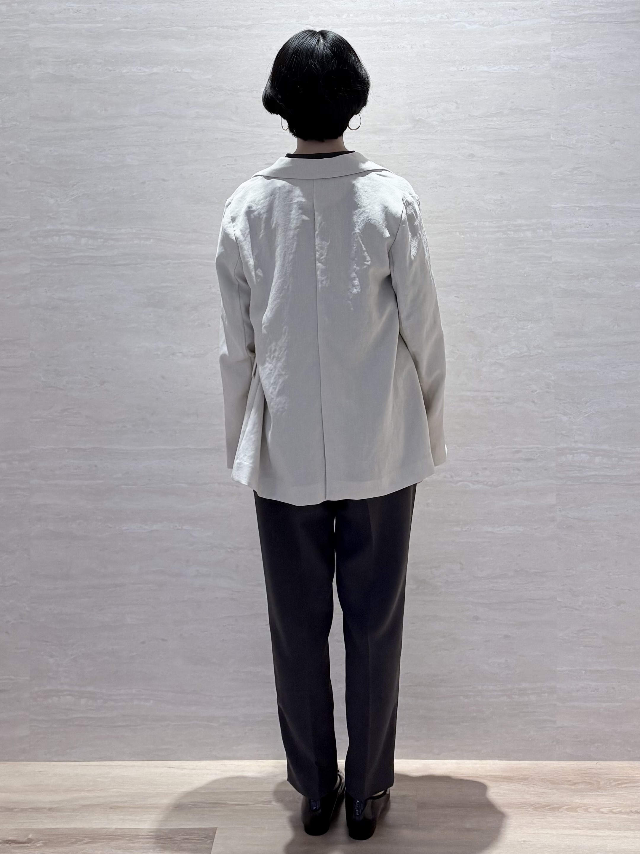JIMAさんの「OPAQUE.CLIP｜【UV／接触冷感】ダブルブレストジャケット《防シワ加工／洗える》」を使ったコーディネート
