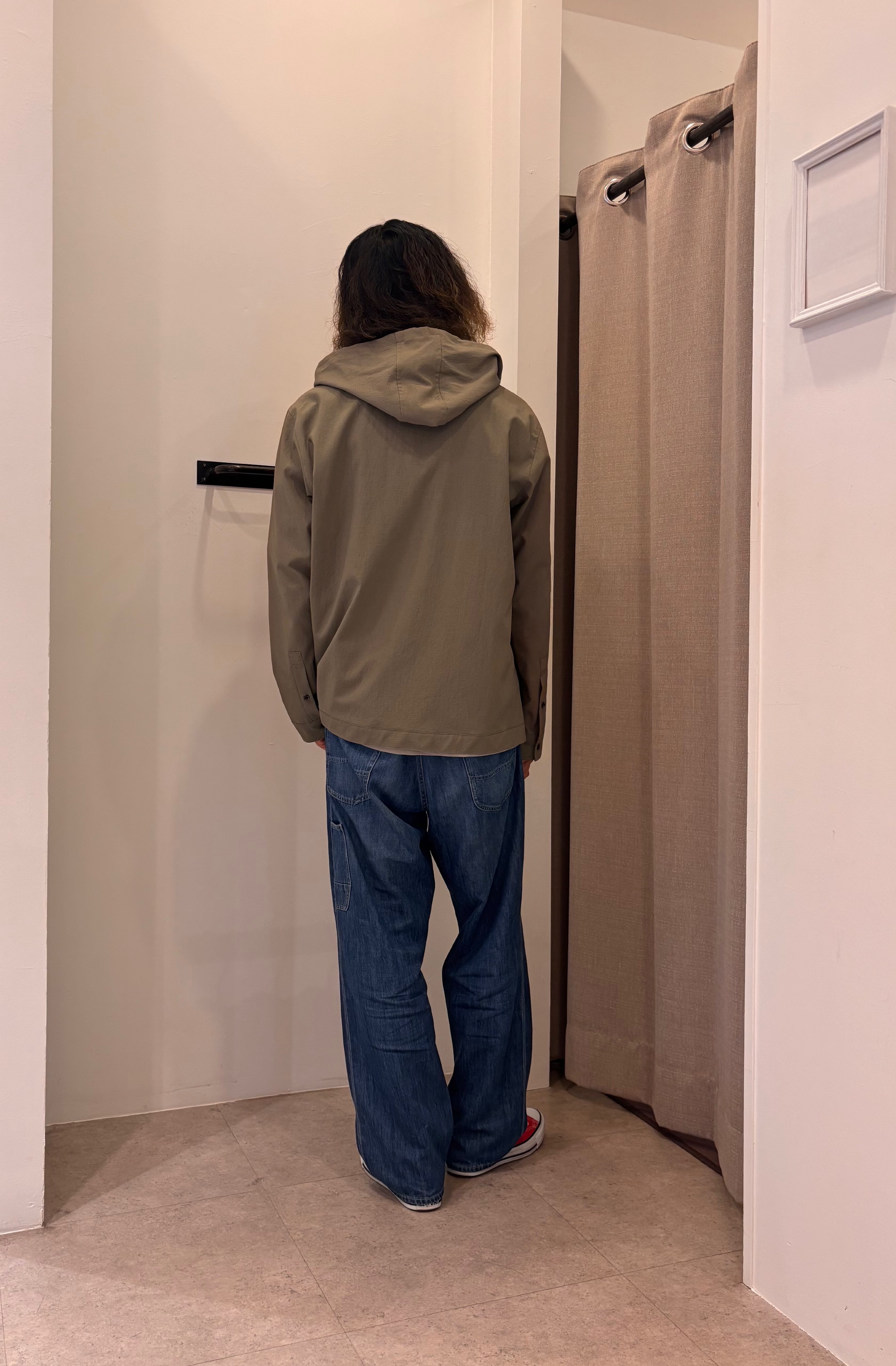おーのさんの「TAKEO KIKUCHI｜【撥水・洗える・シワになりにくい】 リランチェ（R） フードブルゾン」を使ったコーディネート